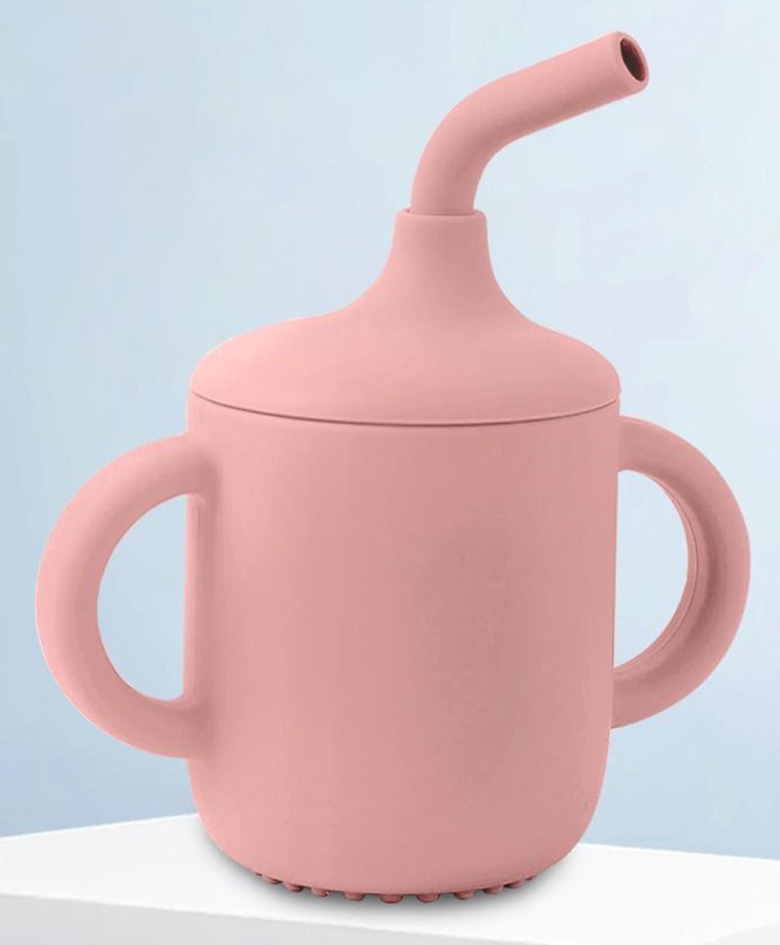 TONY STARK Baby Sipper Bottle with Straw Twin Handles Durable Straw Cup- Pink-picture-39