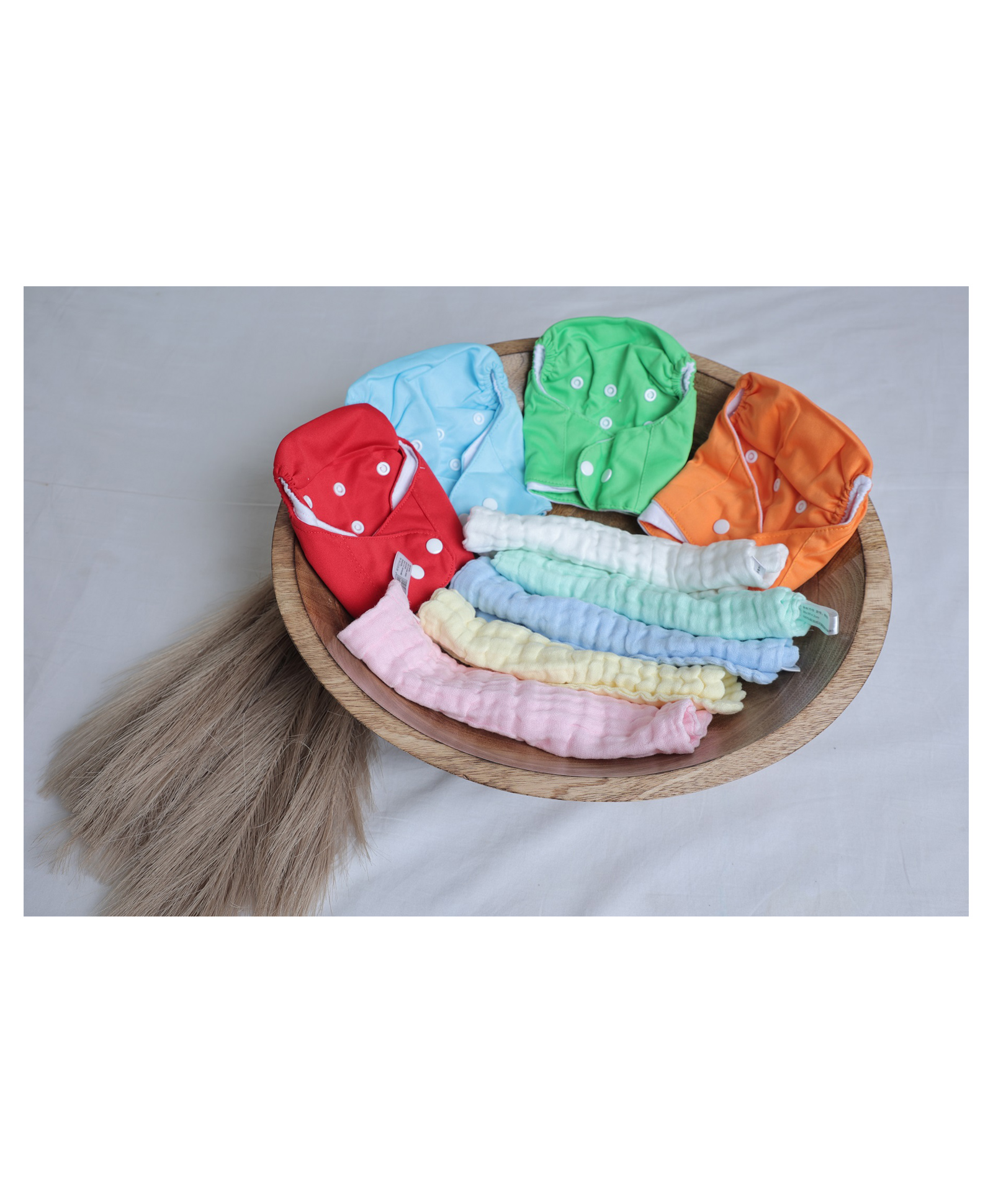 Ortis Free Size Quick Dry UltraThin Pads Leakage Proof Reusable Cloth Diaper And baby napkin Single Color (combo) Multicolor- Pack of 2-image-43