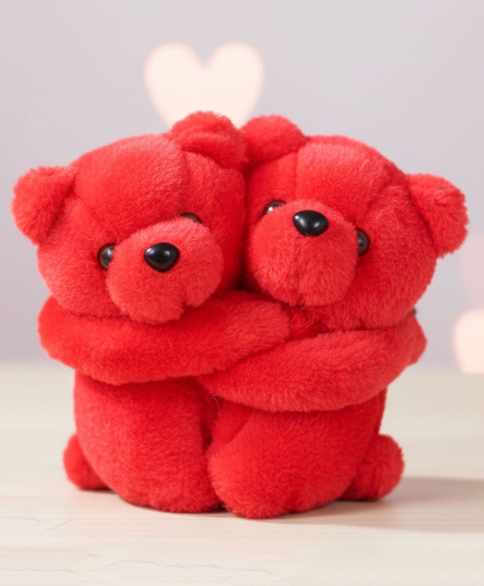 Tickles 2 Pcs Hugging Teddy Bear Soft Stuffed Plush Animal Toy - Red-image-22