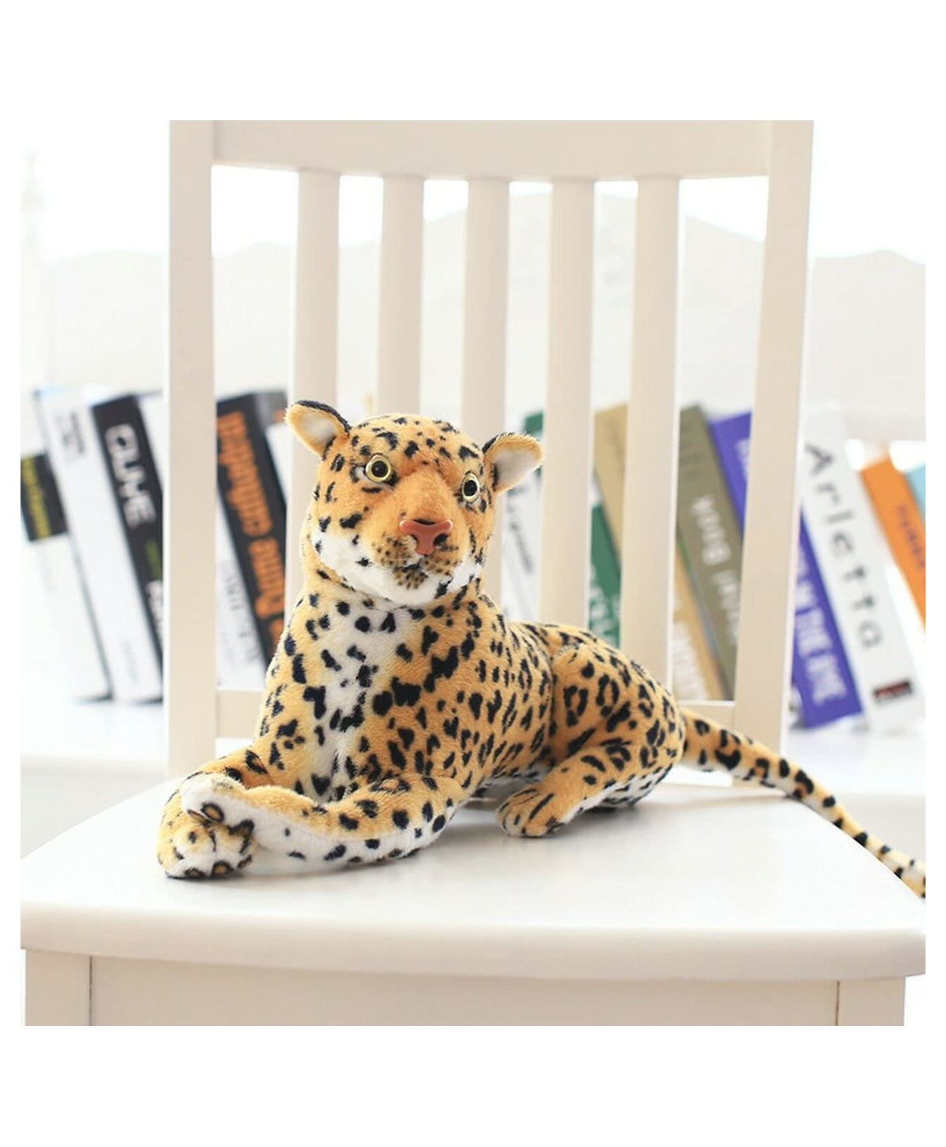 Tickles Cute Leopard Soft Stuffed Plush Animal Toy for Kids Boys & Girls Birthday Gifts (Color: Brown Size: 30 cm)-image-14