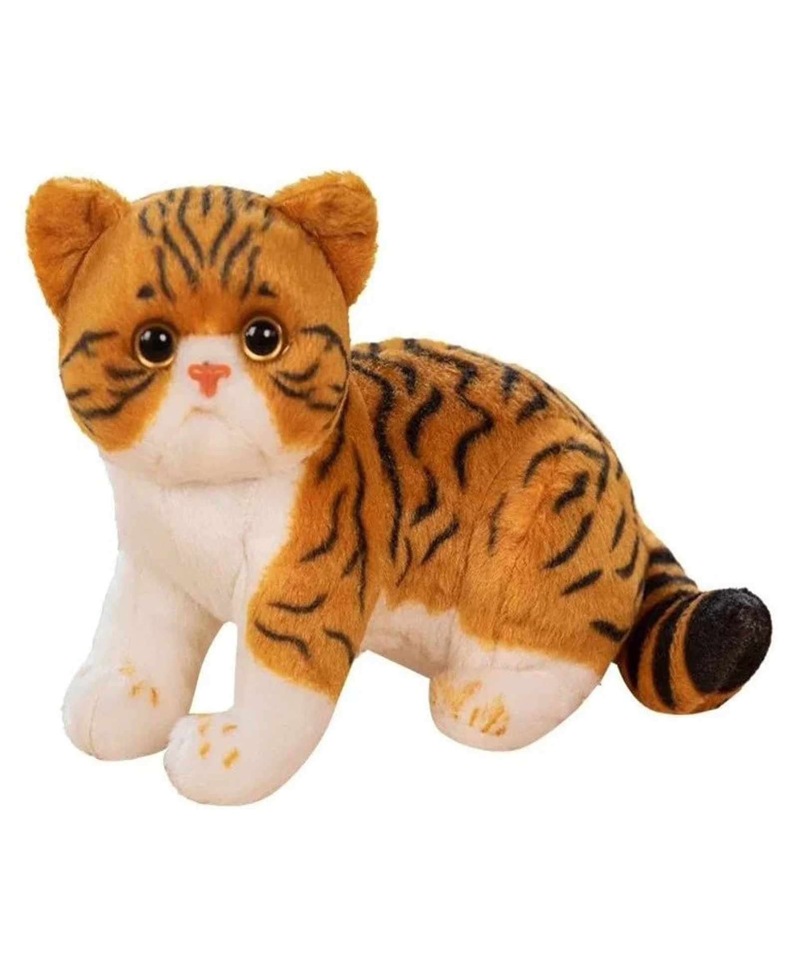 Tickles Cat Soft Stuffed Plush Animal Toy for Kids Boys & Girls Birthday Gifts (Color: Black & Brown Size: 25 cm)-image-43
