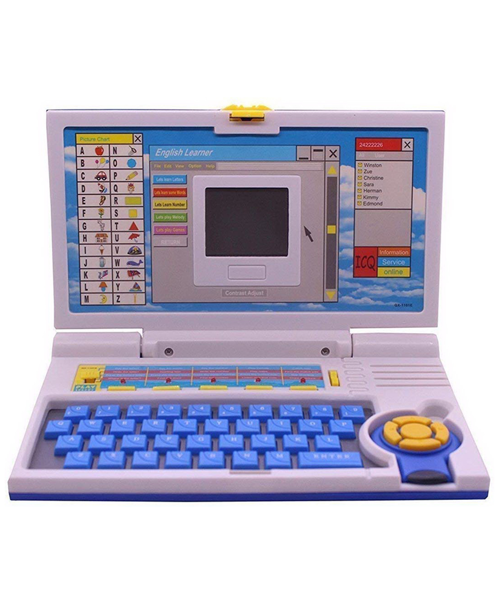 NEGOCIO Educational Laptop With 20 Fun Activities - Blue