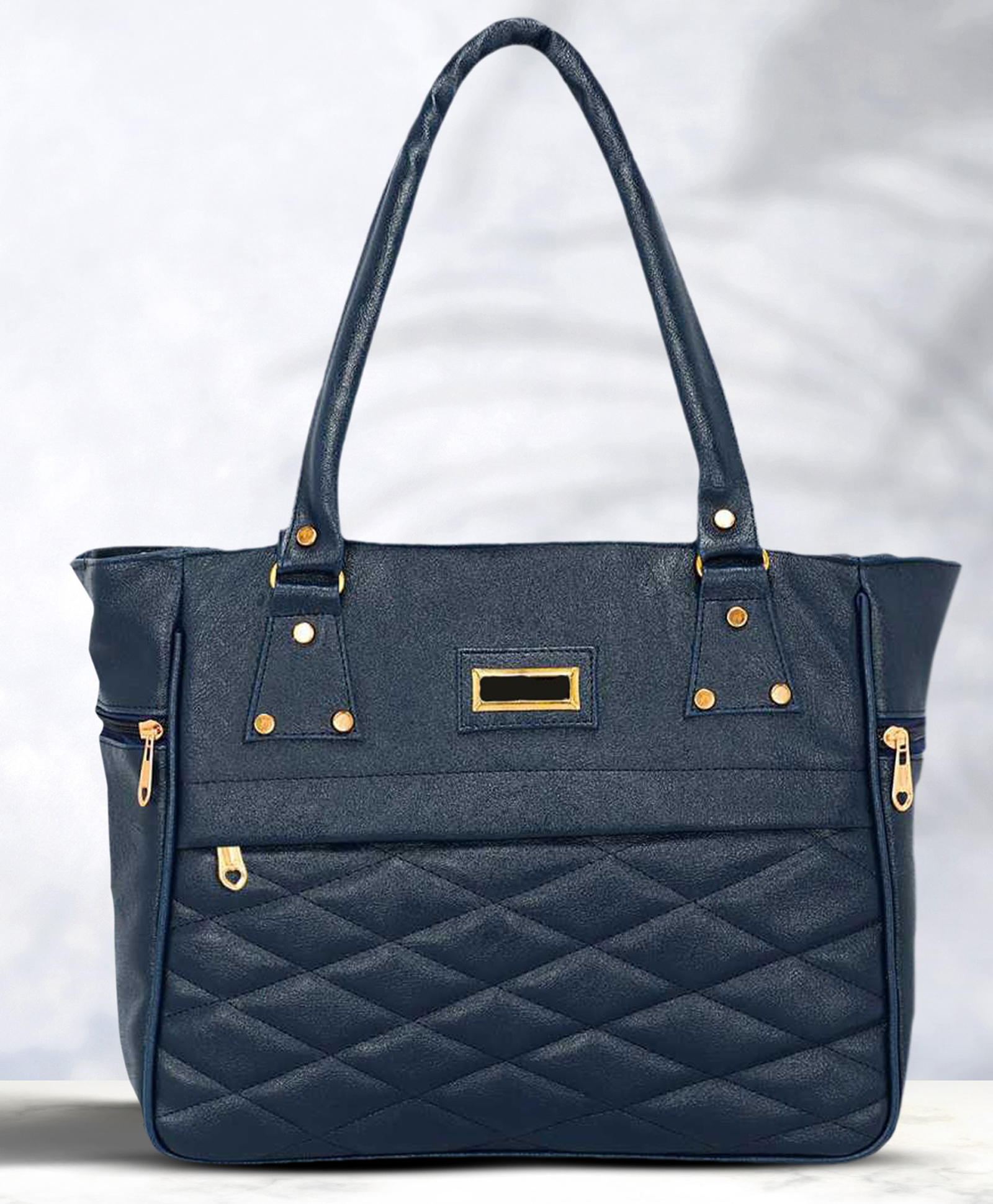 Fargo Women's Artificial Leather Shoulder Bag - Navy Blue-image-46