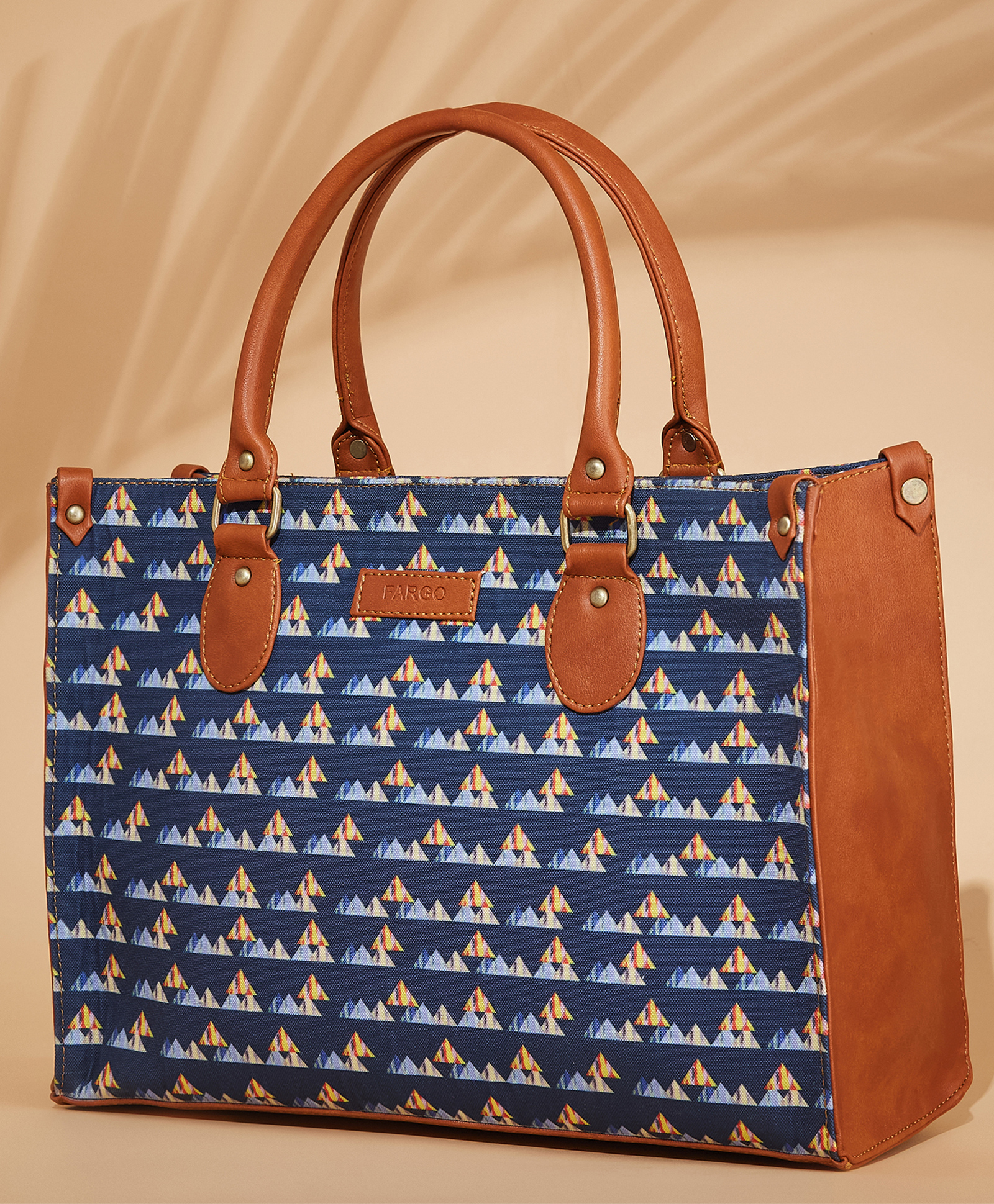 Fargo PU Canvas Women's Stylish Handbag Shoulder Bag - Multicolor-image-38