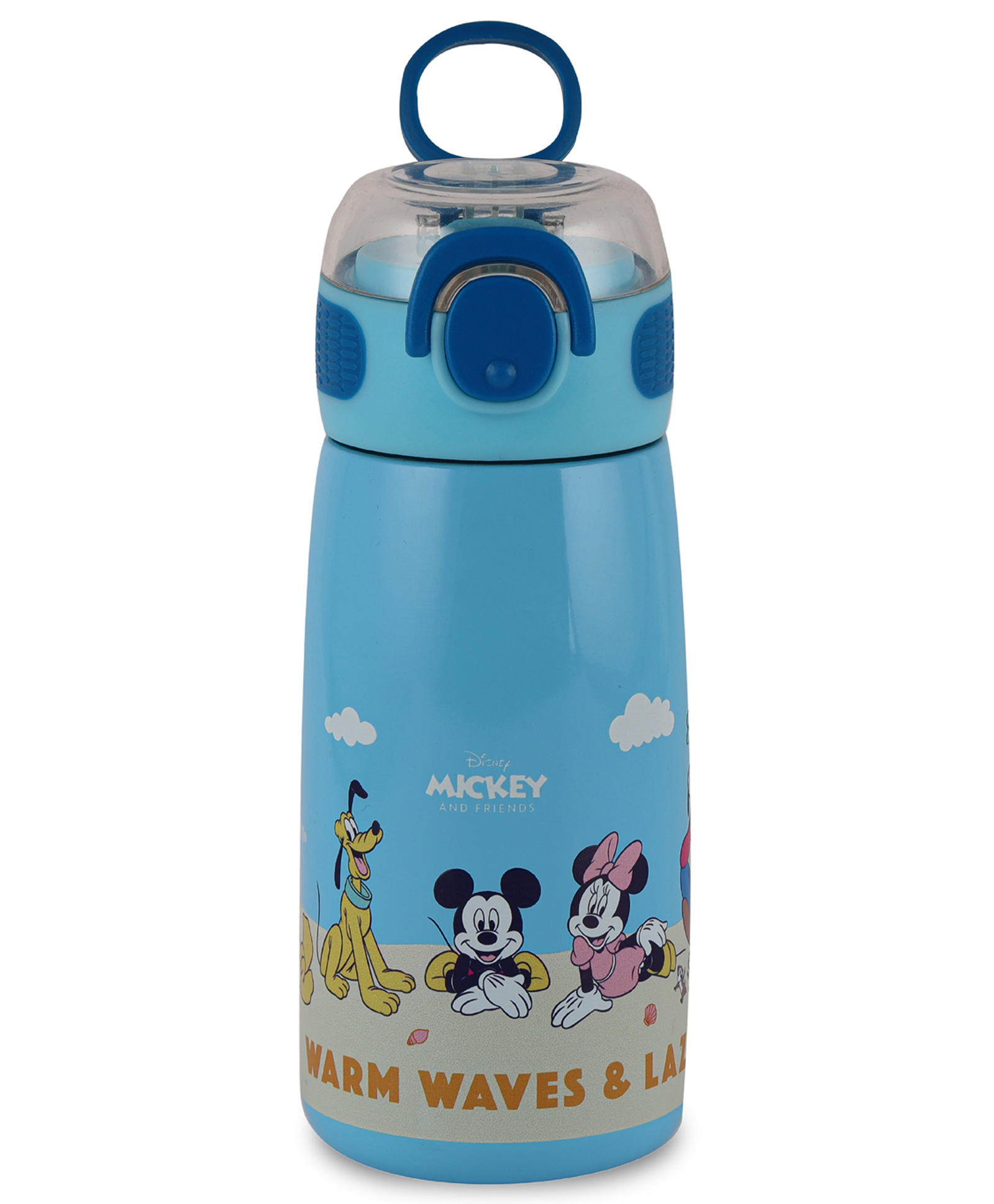 Cello Flare Stainless Steel Sipper Water Bottle With Micky Mouse & Friends Print Pink - 450 ml-picture-25