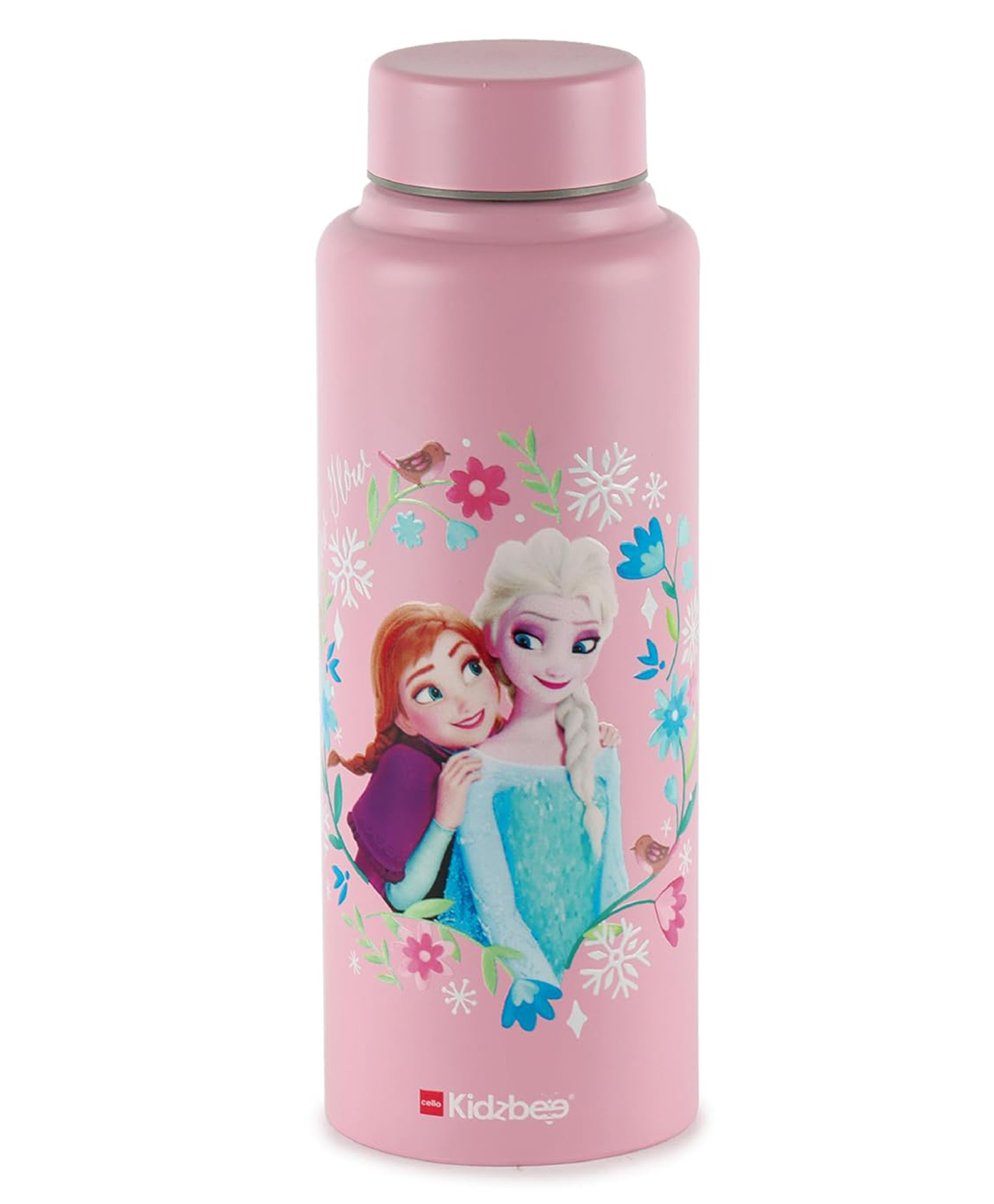 Cello Vortex 3D Anna & Elsa Stainless Steel Water Bottle - 727 ml-image-21