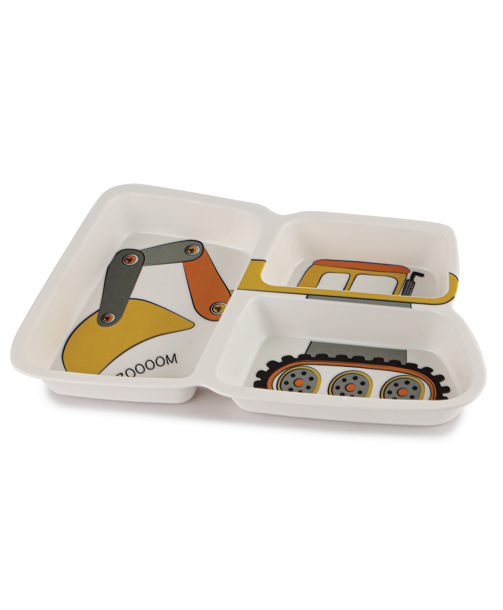 Cello Melmo Builder Digger Printed Melamine Plate - White & Yellow-picture-22