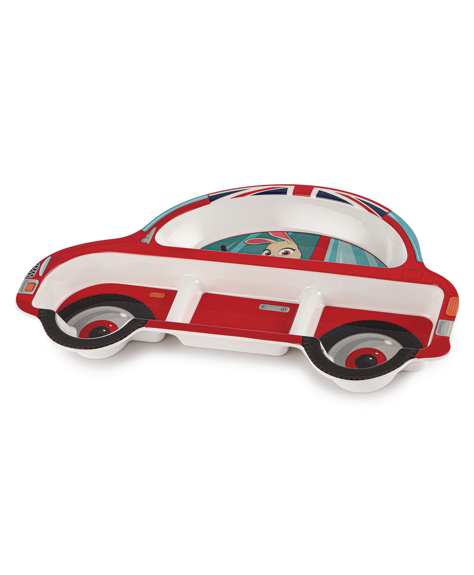 Cello Melmo Racers Printed Melamine Plate - Red-image-2