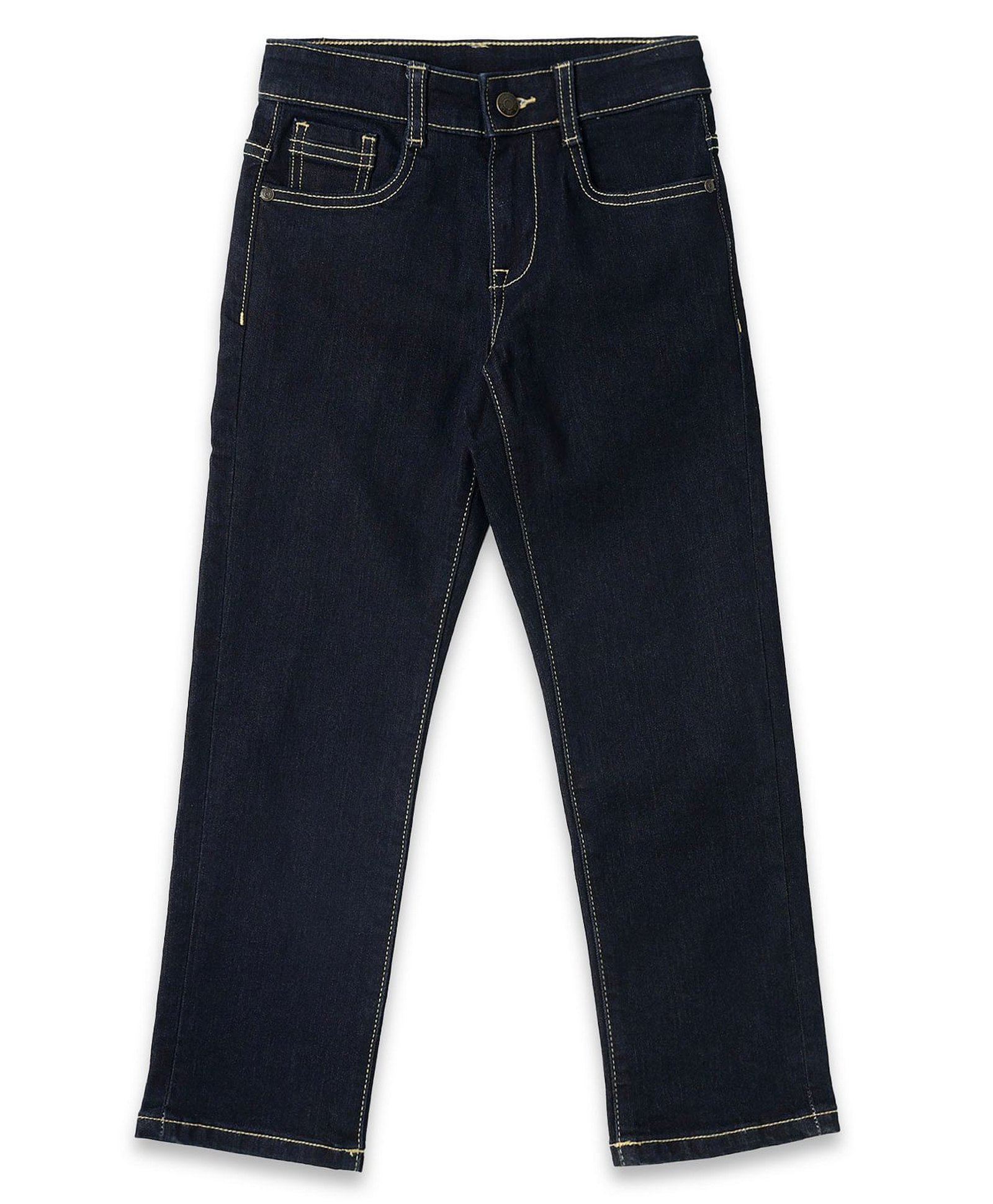 US Polo Assn Cotton Knit Full Length Solid Jeans - Navy Blue-image-49