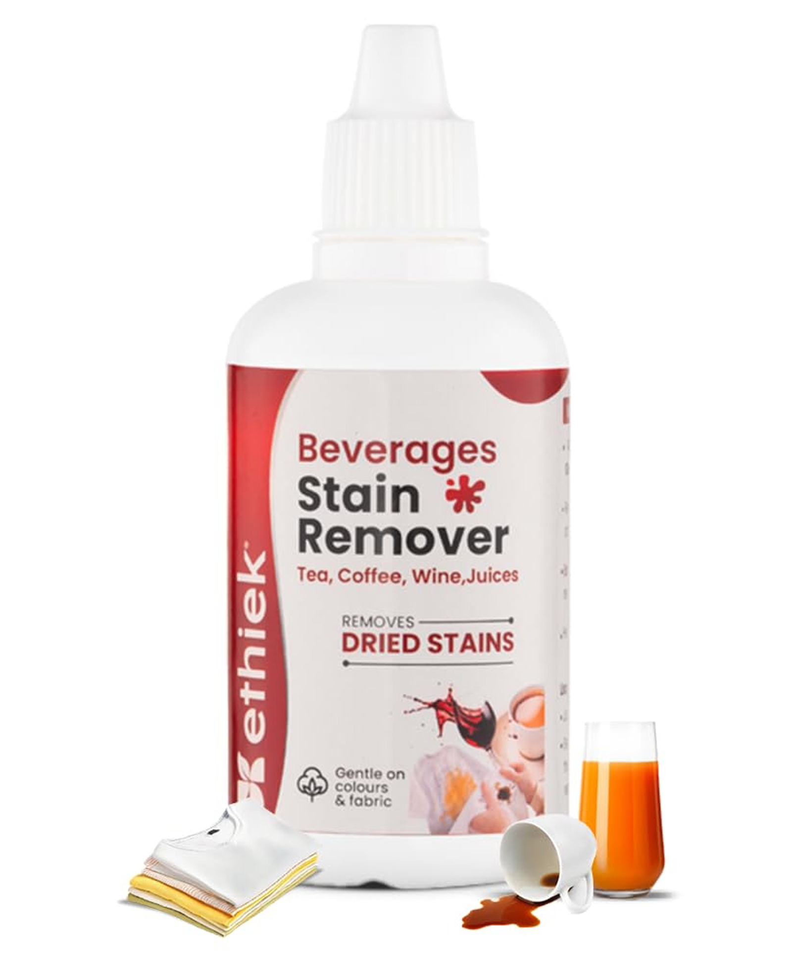 ETHIEK Specialist Stain Remover liquid for Tea, Coffee, Wine & Juices | Removes Dried Beverage Stains | Safe on all Colours & Fabrics | Cloth Stain Removal | Imported from Germany |50 ml-image-20