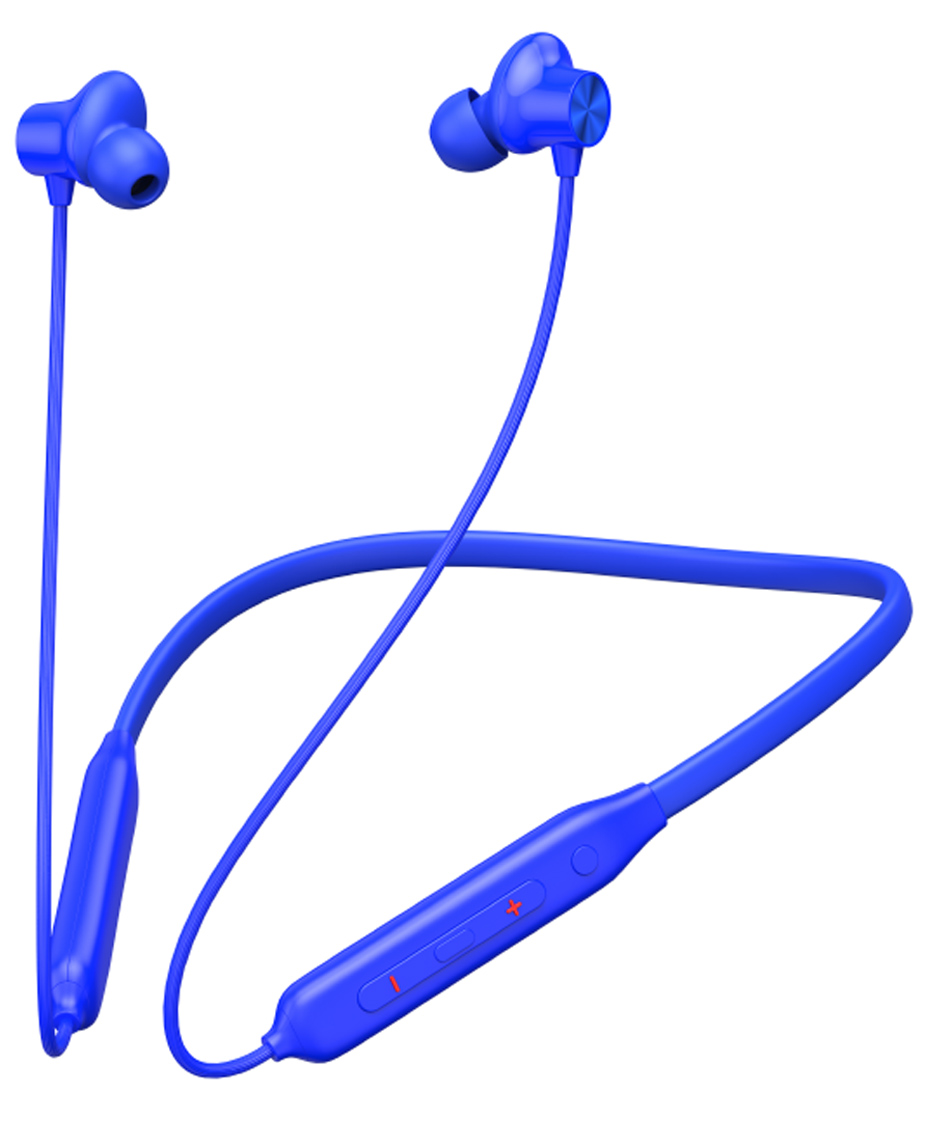 Onelife Aura Beat Bluetooth Wireless Neckband with Up to 50 Hrs Playtime, Type C Interface and Magnetic in Ear Buds-Blue-image-6