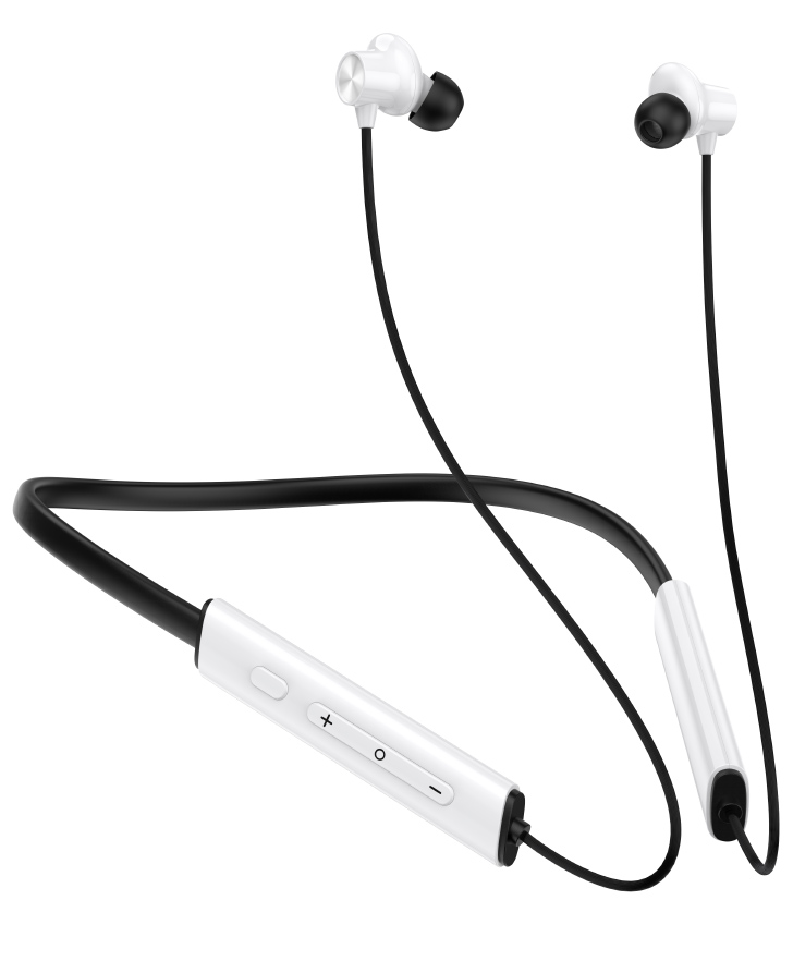 Onelife Neo Beat Bluetooth Wireless Neckband with Up to 50 Hrs Playtime Dual Device Pairing Type C Interface and Magnetic in Ear Buds-White-image-7