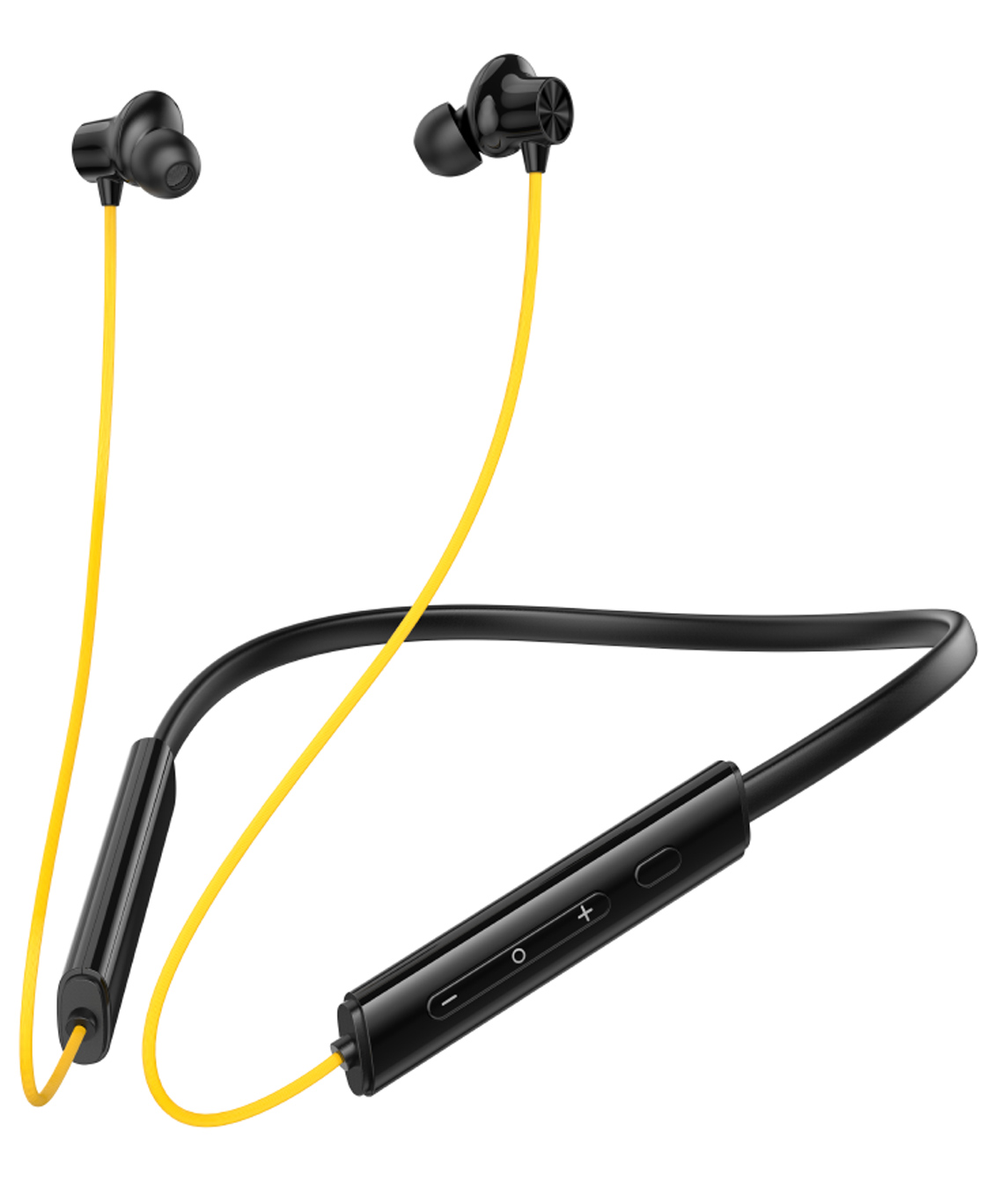 Onelife Neo Beat Bluetooth Wireless Neckband with Up to 50 Hrs Playtime Dual Device Pairing Type C Interface and Magnetic in Ear Buds-Yellow-picture-14