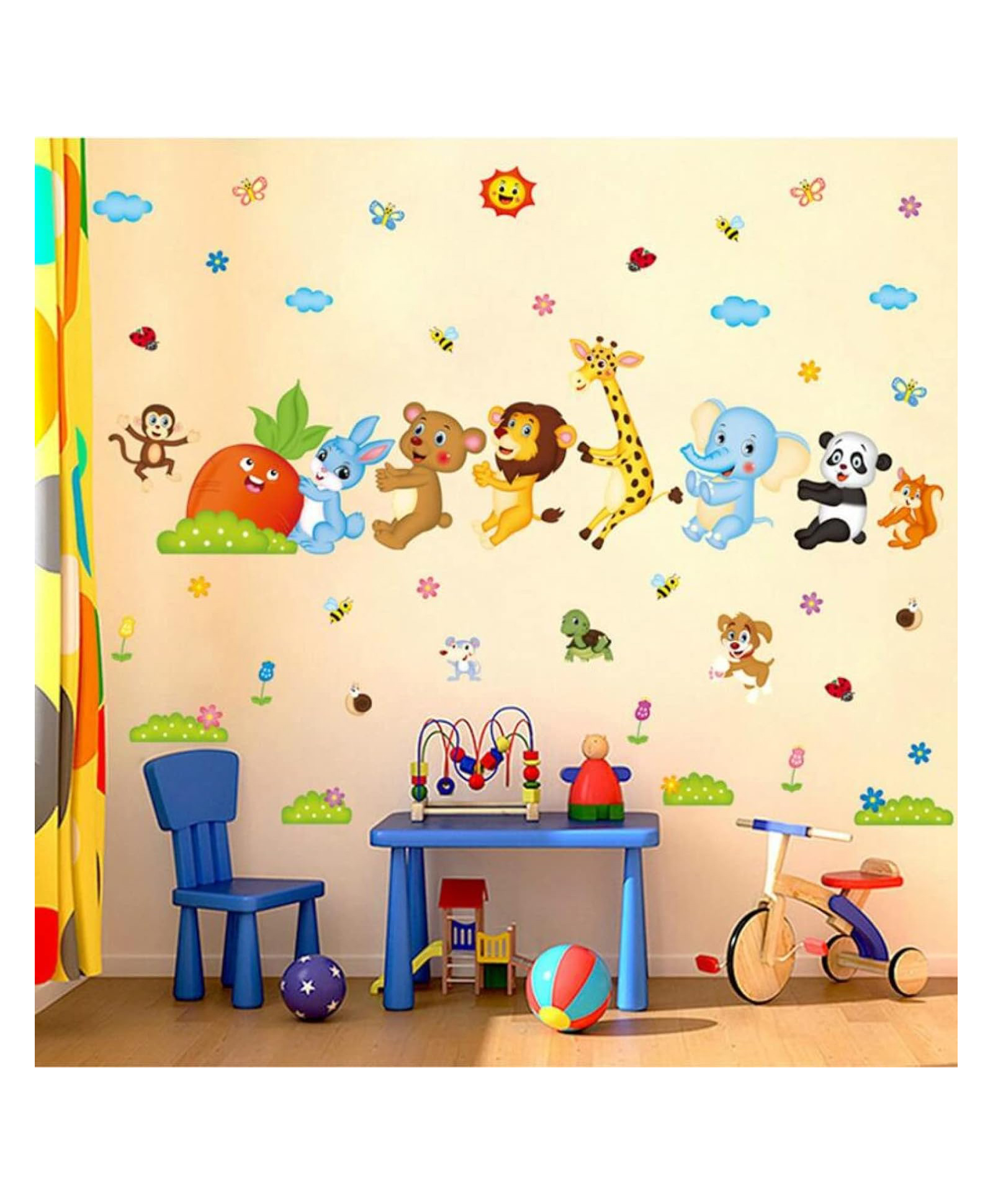 JAAMSO ROYALS Wall Stickers for Kids, Wall Stickers for Kids Room Wall Sticker (90cm x 60cm)-picture-43