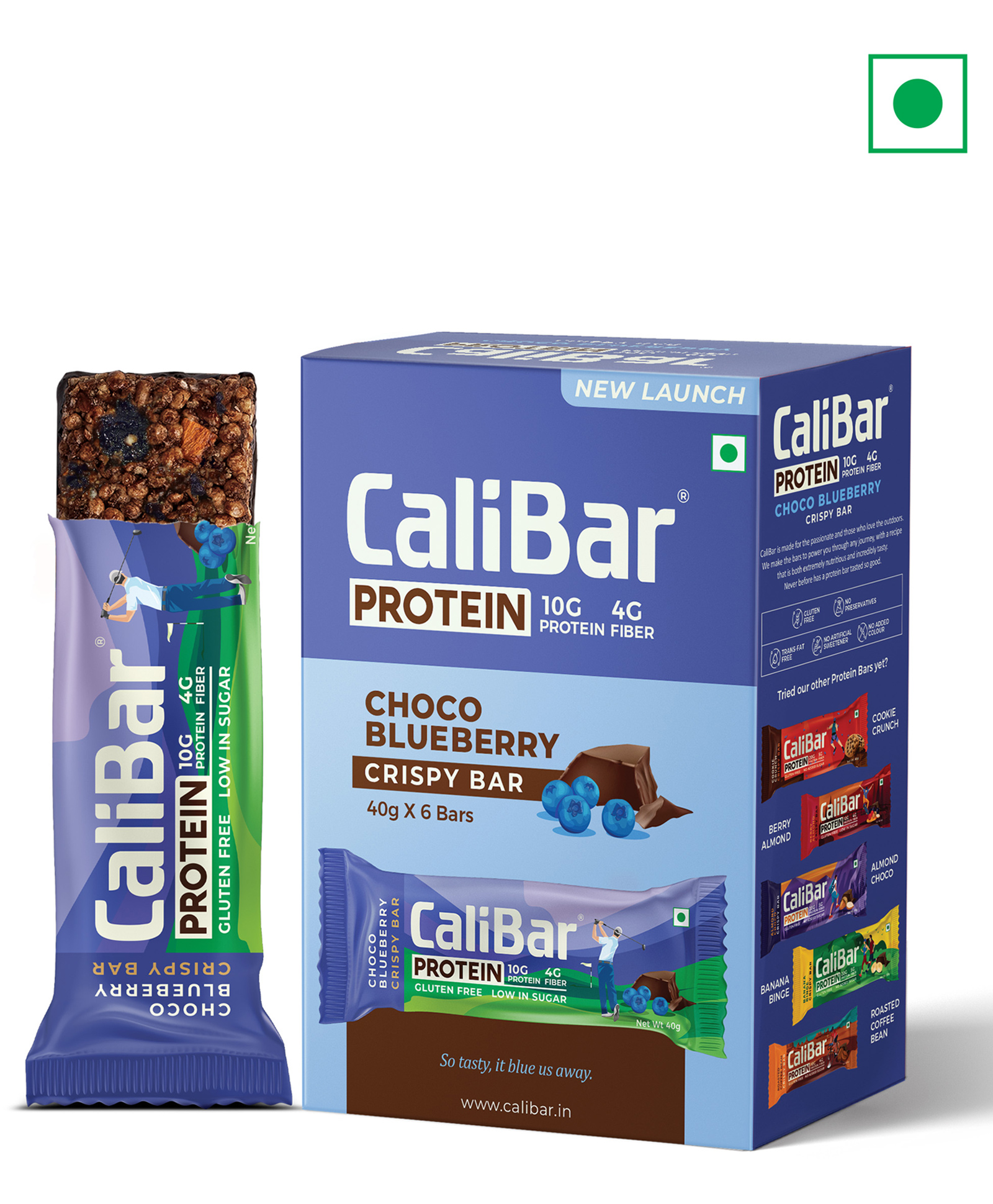 CaliBar 10g Protein Bar - Choco Blueberry (Pack of 6)-image-7