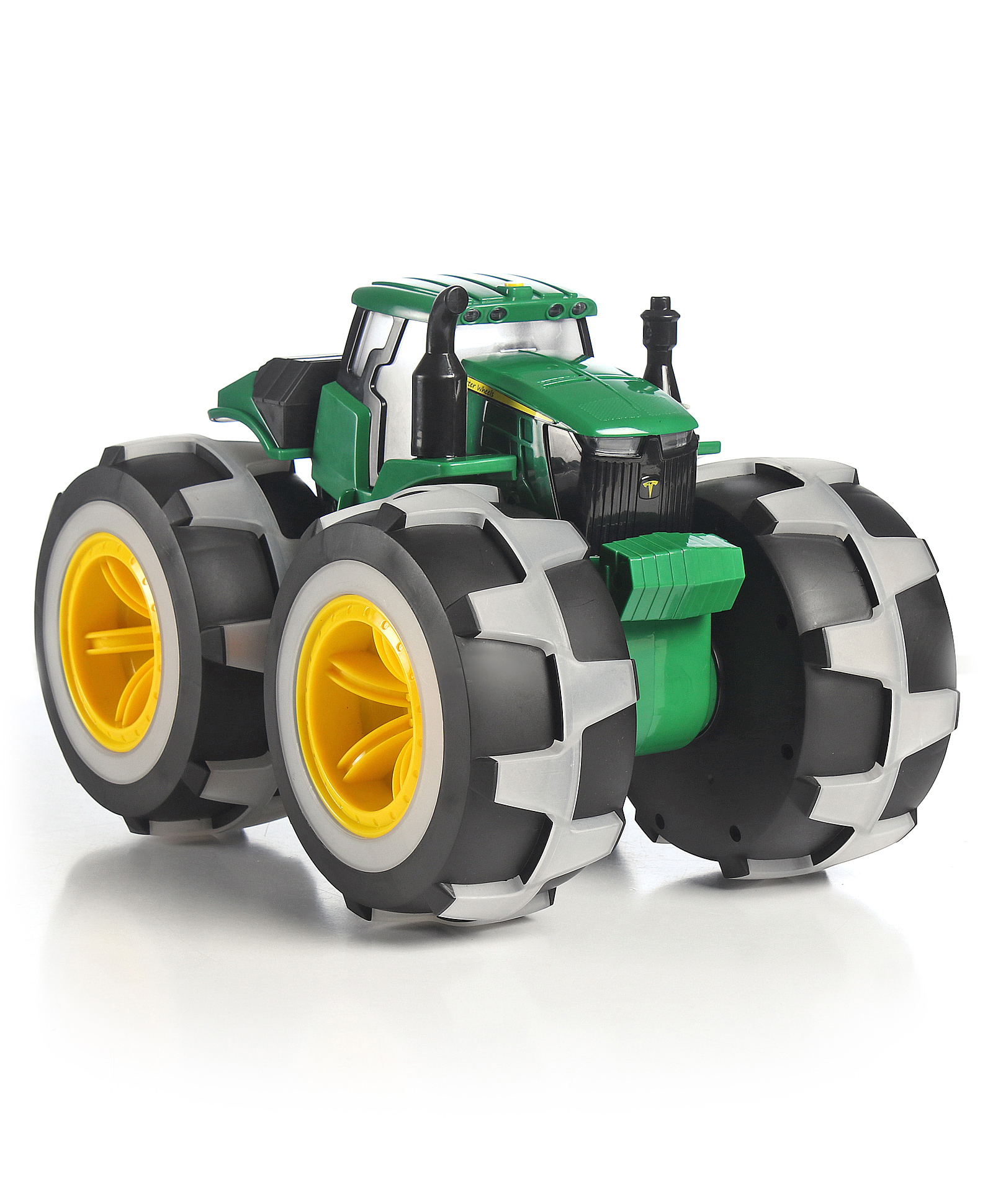 Play Nation Big Wheels Battery Operated Monster Farmer Tractor - Green| LED Lights in Tyres| Engine Start & Revving Sound on Movement| Indoor and Outdoor