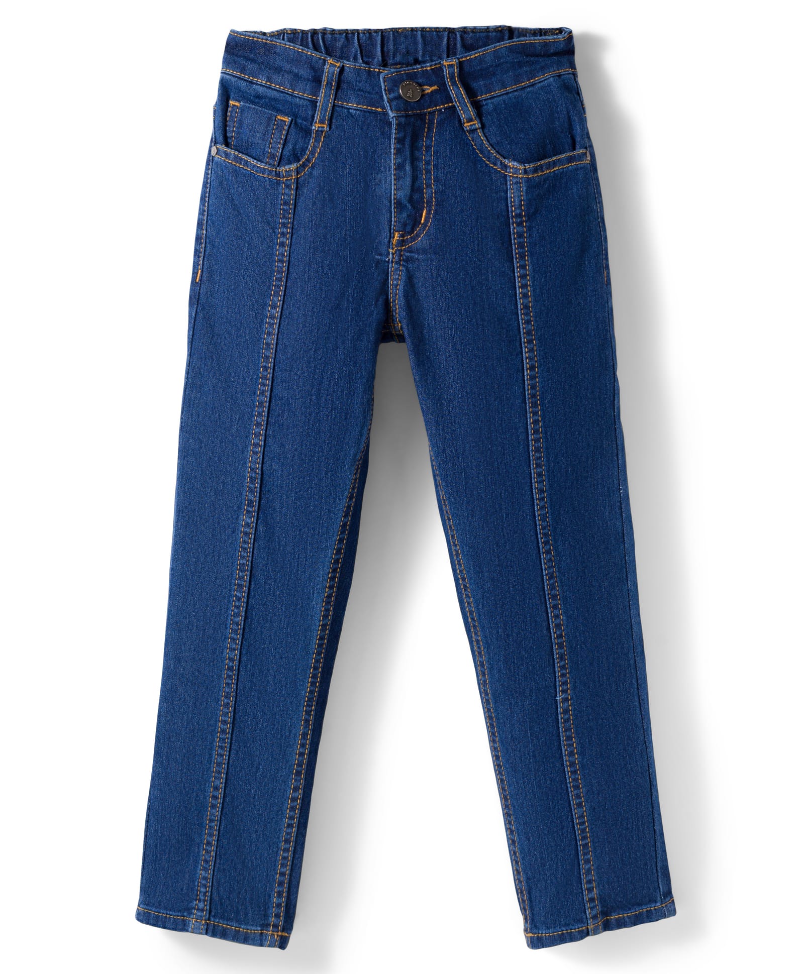 Pine Kids Denim Woven Full Length Washed Jeans - Navy Blue-picture-25