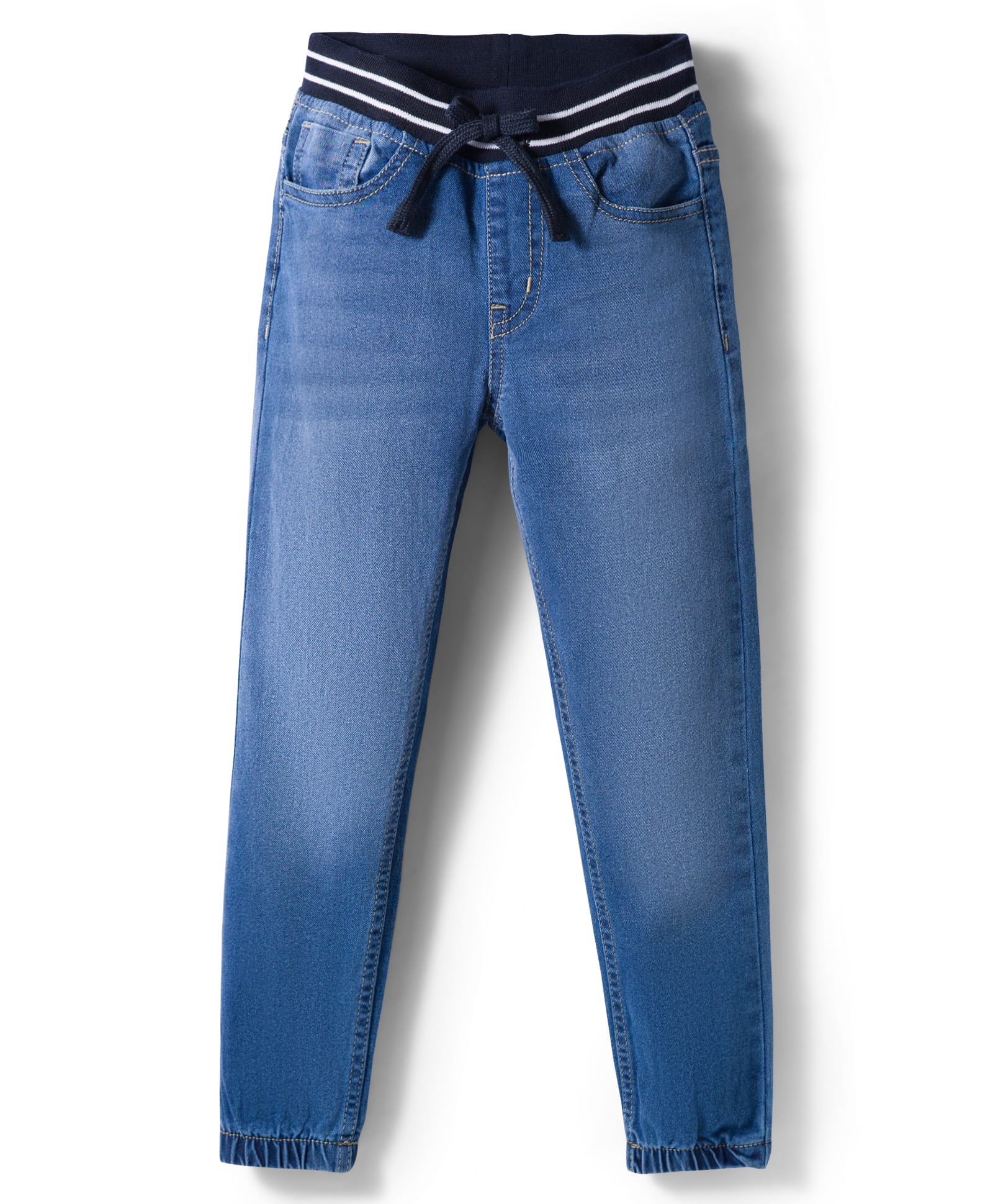 Pine Kids Denim Woven Full Length Washed Jeans - Light Blue-picture-24