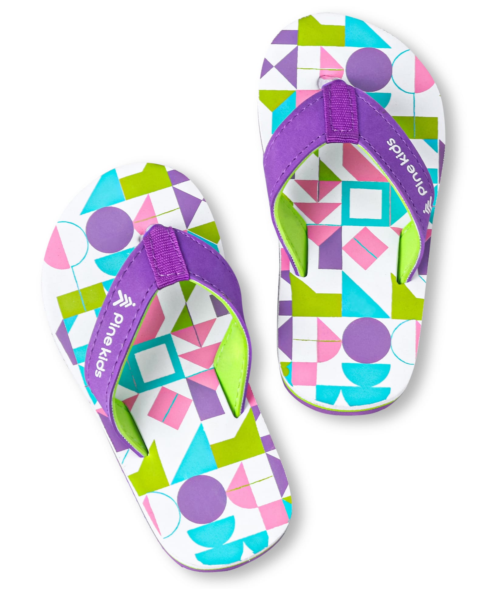 Pine Kids Slip On Flip Flops with Abstract Print - Multicolor-picture-19