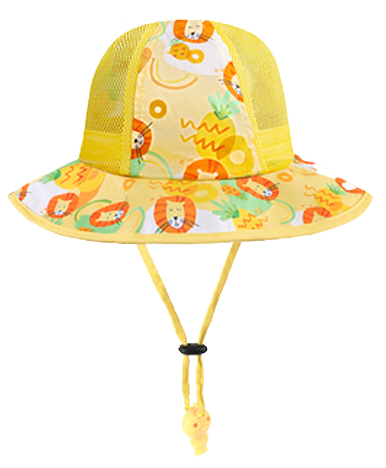 Little Surprise Box Blended Baby Lions Designed Sun Hat With Adjustable Strap - Yellow-image-35