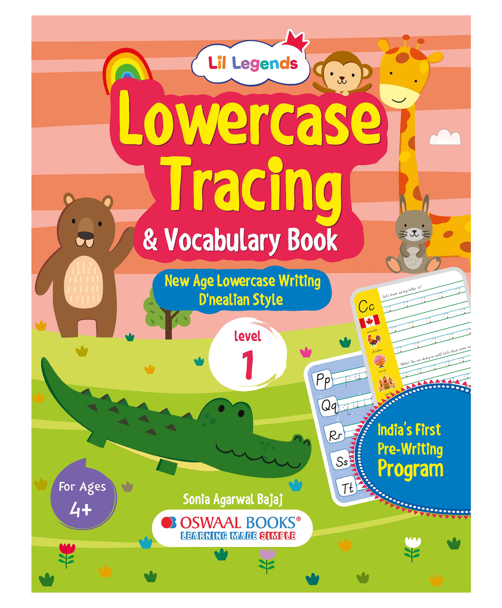Oswaal Books Lil Legends Lowercase Tracing & Vocabulary Book, Writing Practice for Kids - English-image-15
