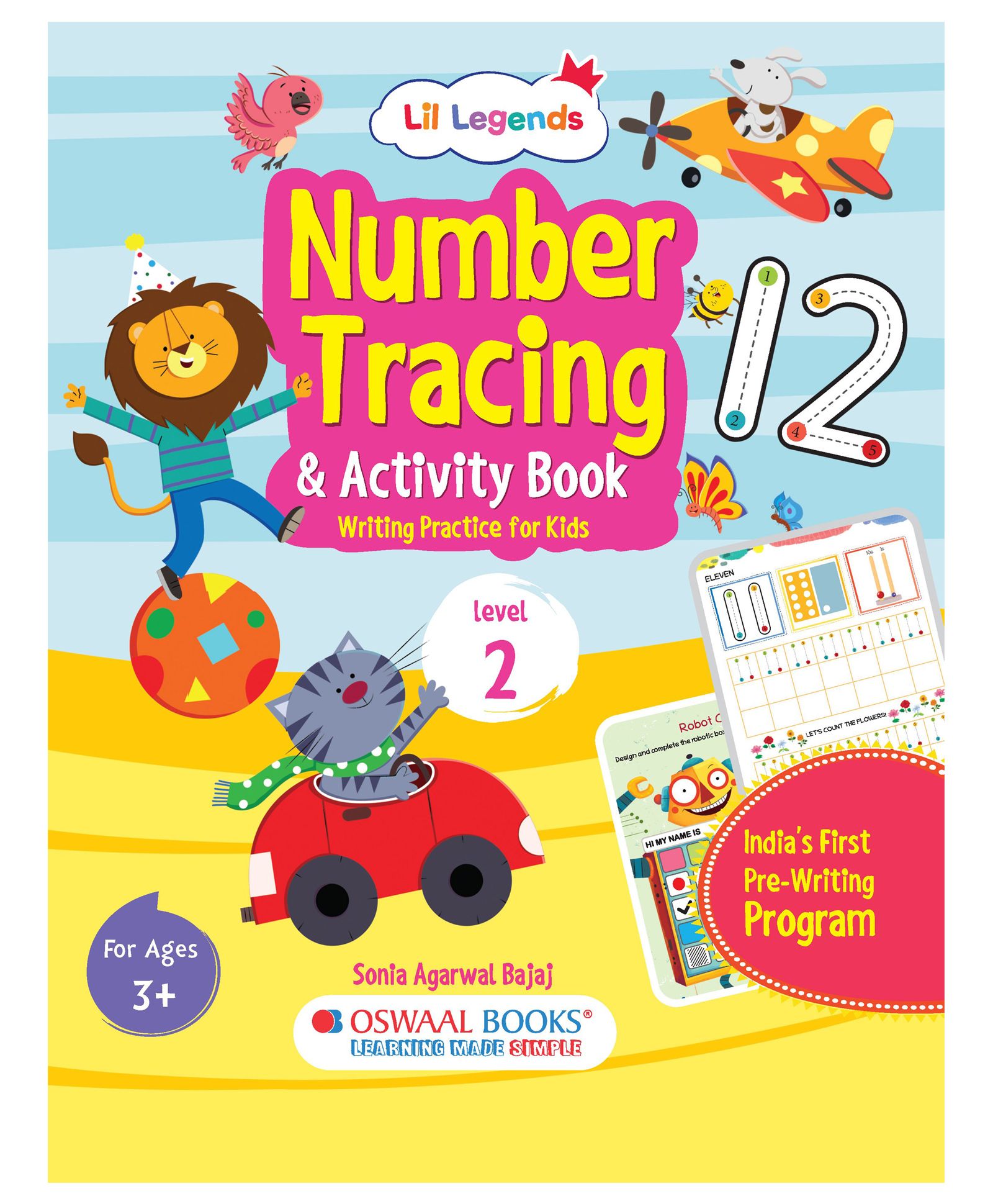 Oswaal BooksLil Legends Number Tracing & Activity Book, writing practice for kids - English-image-11