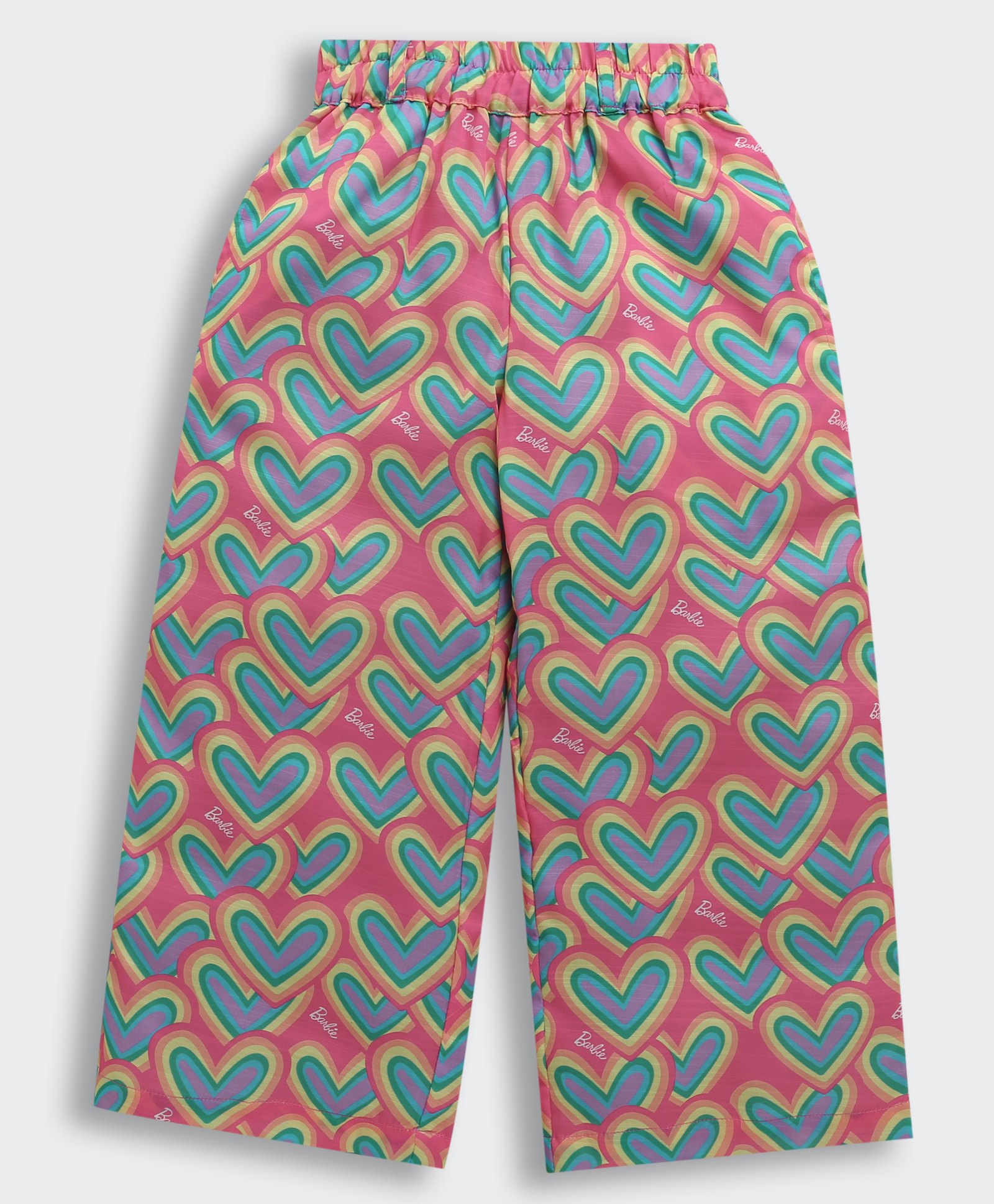 Barbie by Tiny Girl Hearts Printed Palazzo Pant - Pink-picture-21