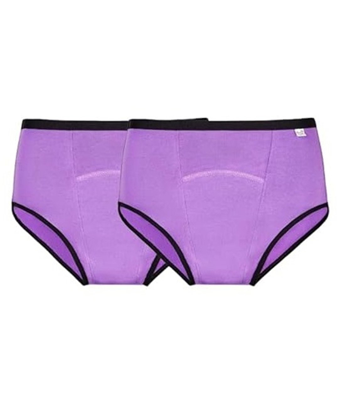 SuperBottoms Maxabsorb Bamboo Cotton Pack Of 2 Solid Stain Proof 8Hr Absorbent Period Panties - Lilac-picture-14