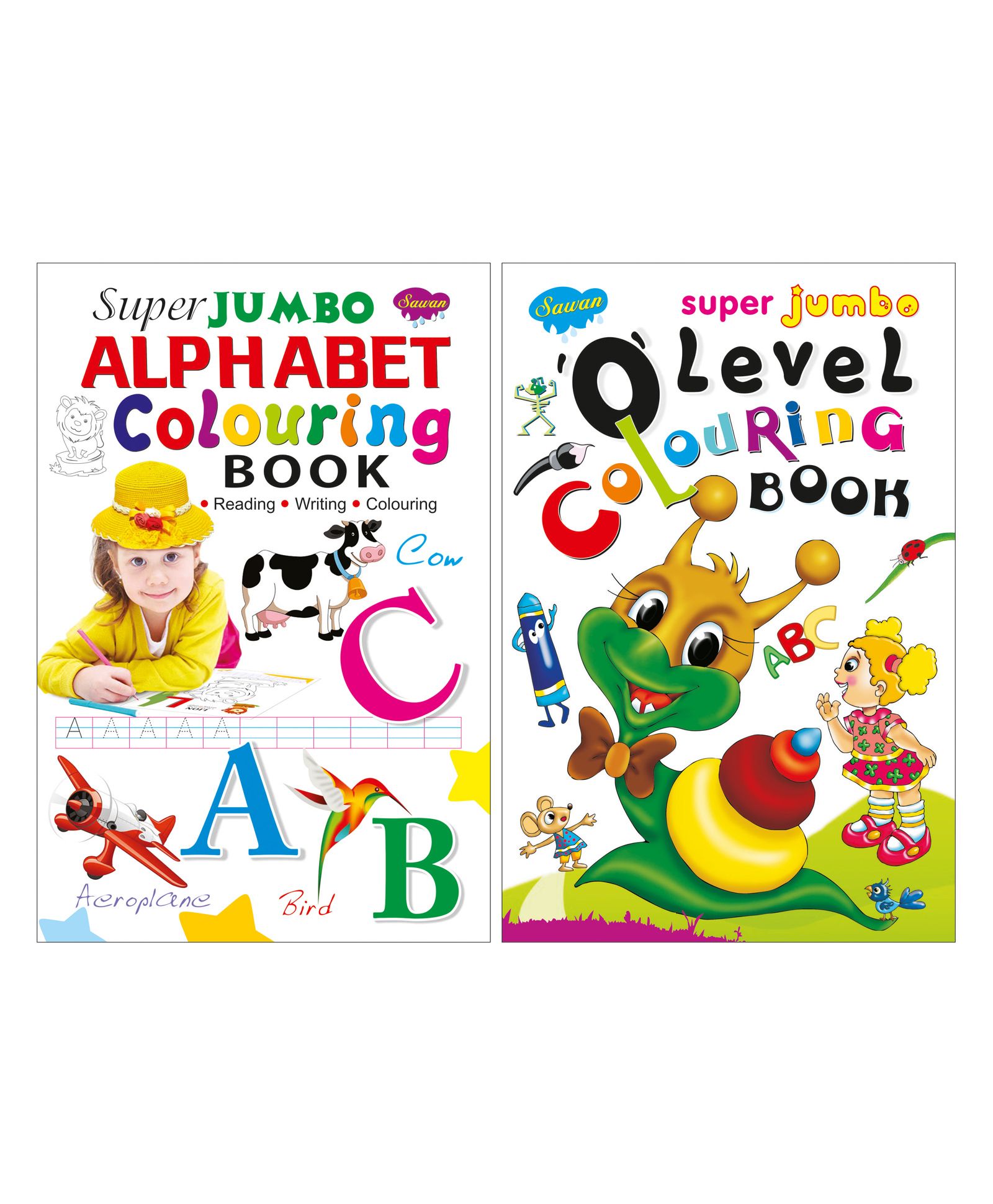 Sawan Alphabet & 0 Level Coloring Book Set of 2 - English-image-11