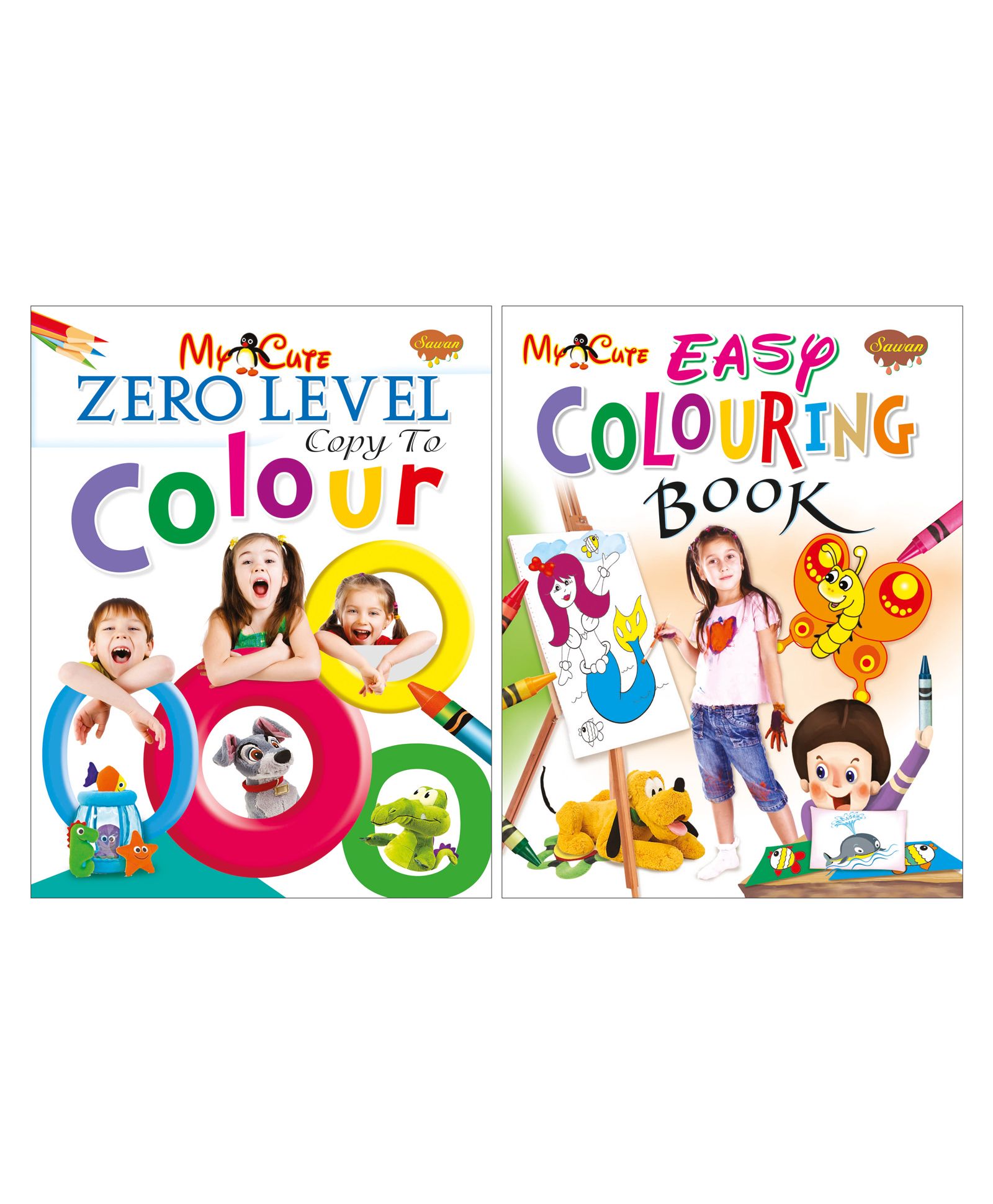 Sawan Zero & Easy Level Coloring Book Pack of 2 - English-picture-24