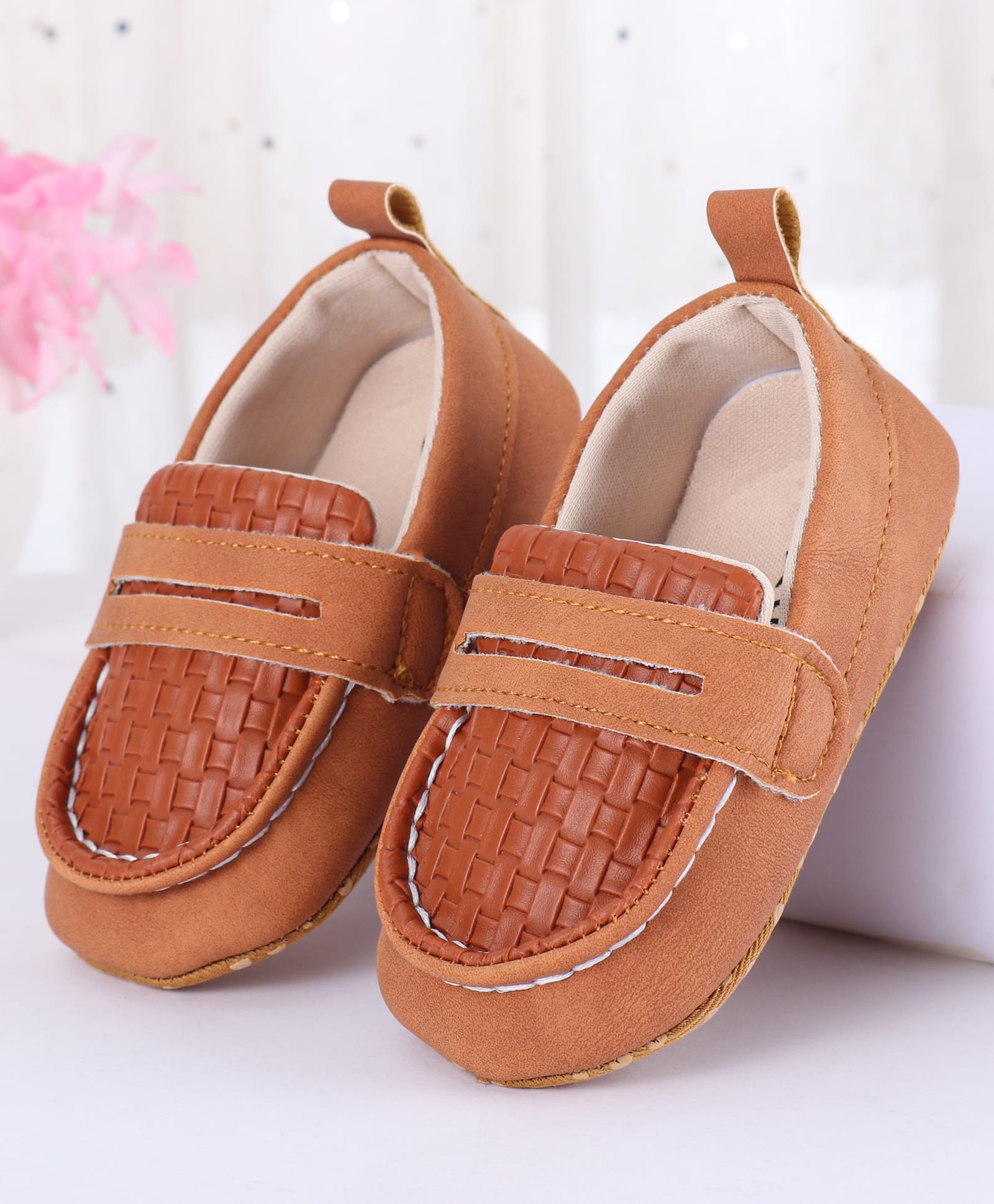 Cute Walk by Babyhug Slip On Solid Color Booties - Brown-image-20