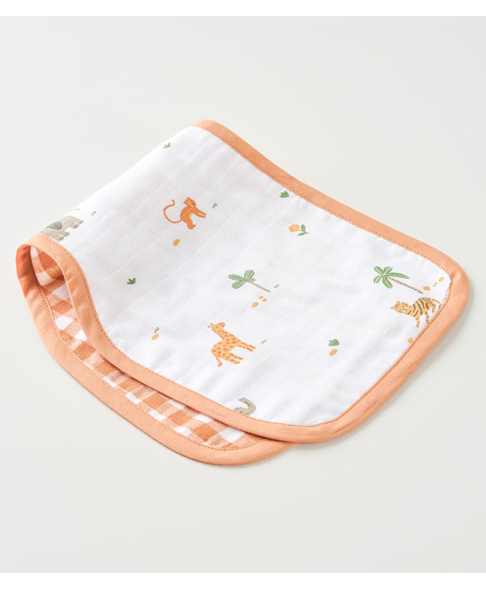 Aariro Organic Cotton Burp cloth Wild Safari - Brown-picture-27