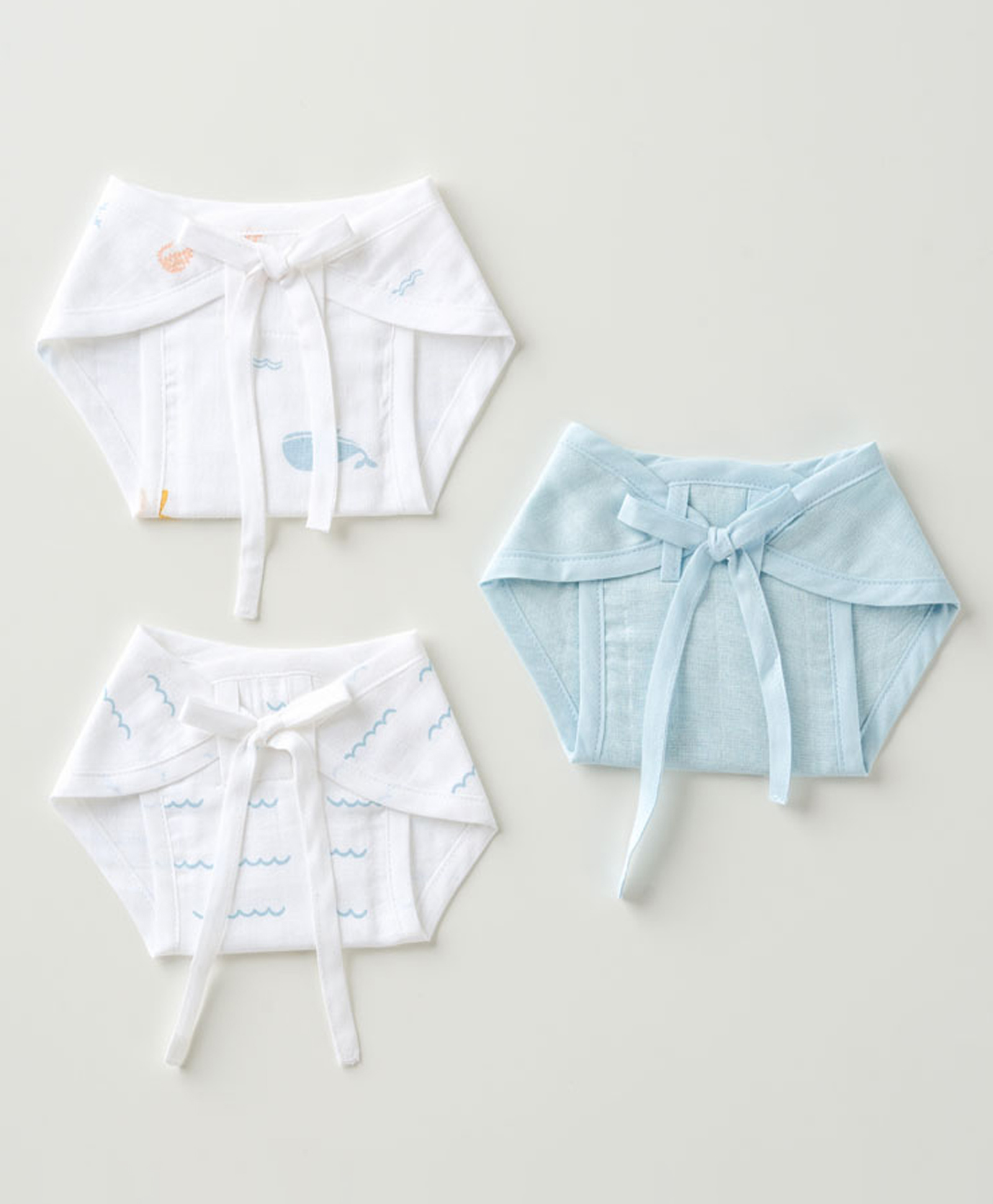 Aariro Organic Cotton Nappy Under the Sea (3pcs)-picture-44