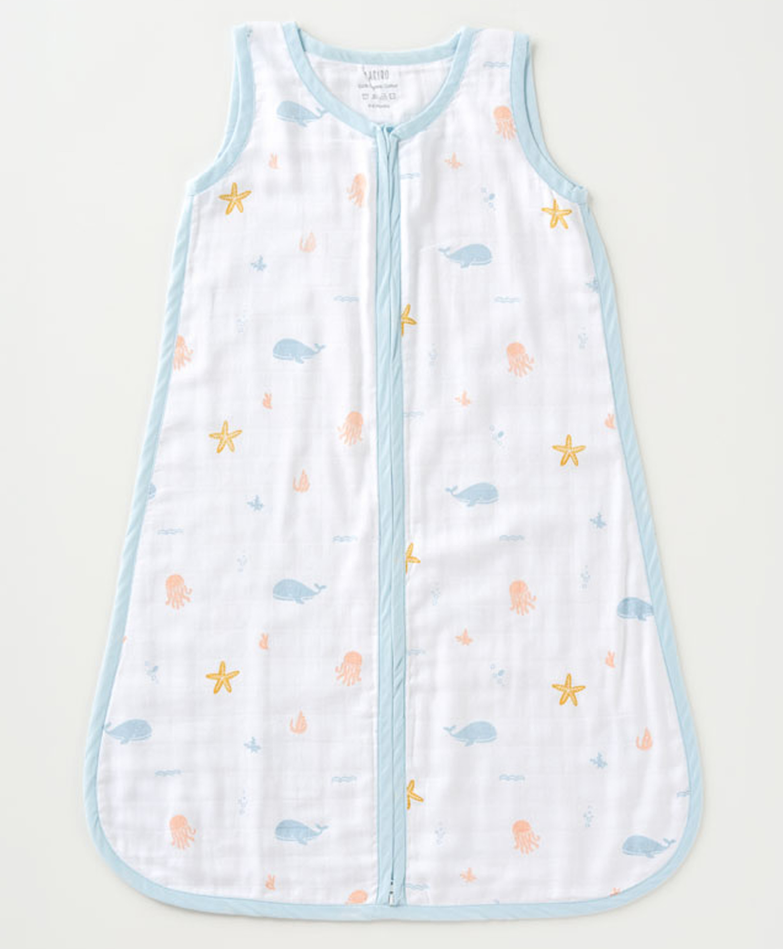 Aariro Organic Cotton Sleep bag Under the Sea (0-6m)-picture-16
