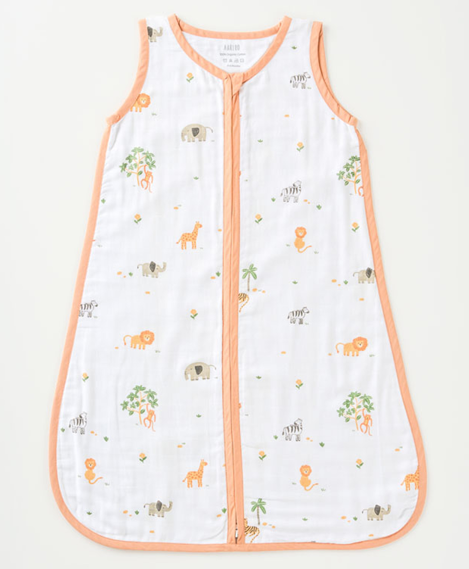 Aariro Organic Cotton Sleep bag Wild Safari (6-12m)-picture-18