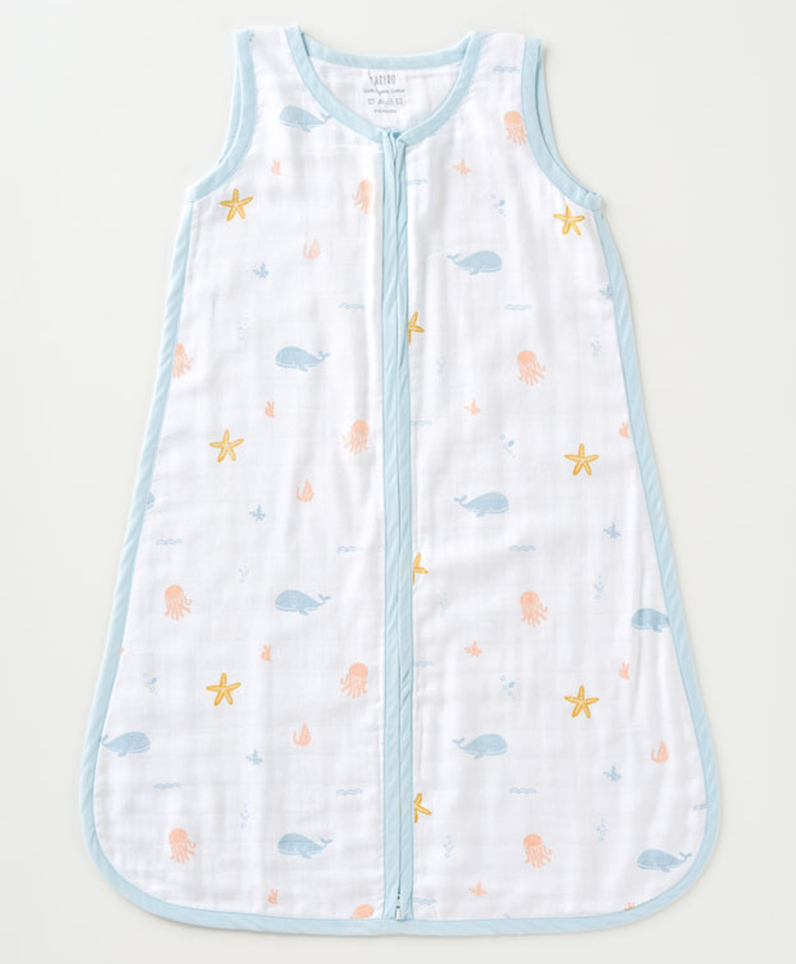 Aariro Organic Cotton Sleep bag Under the Sea (6-12m)-picture-20