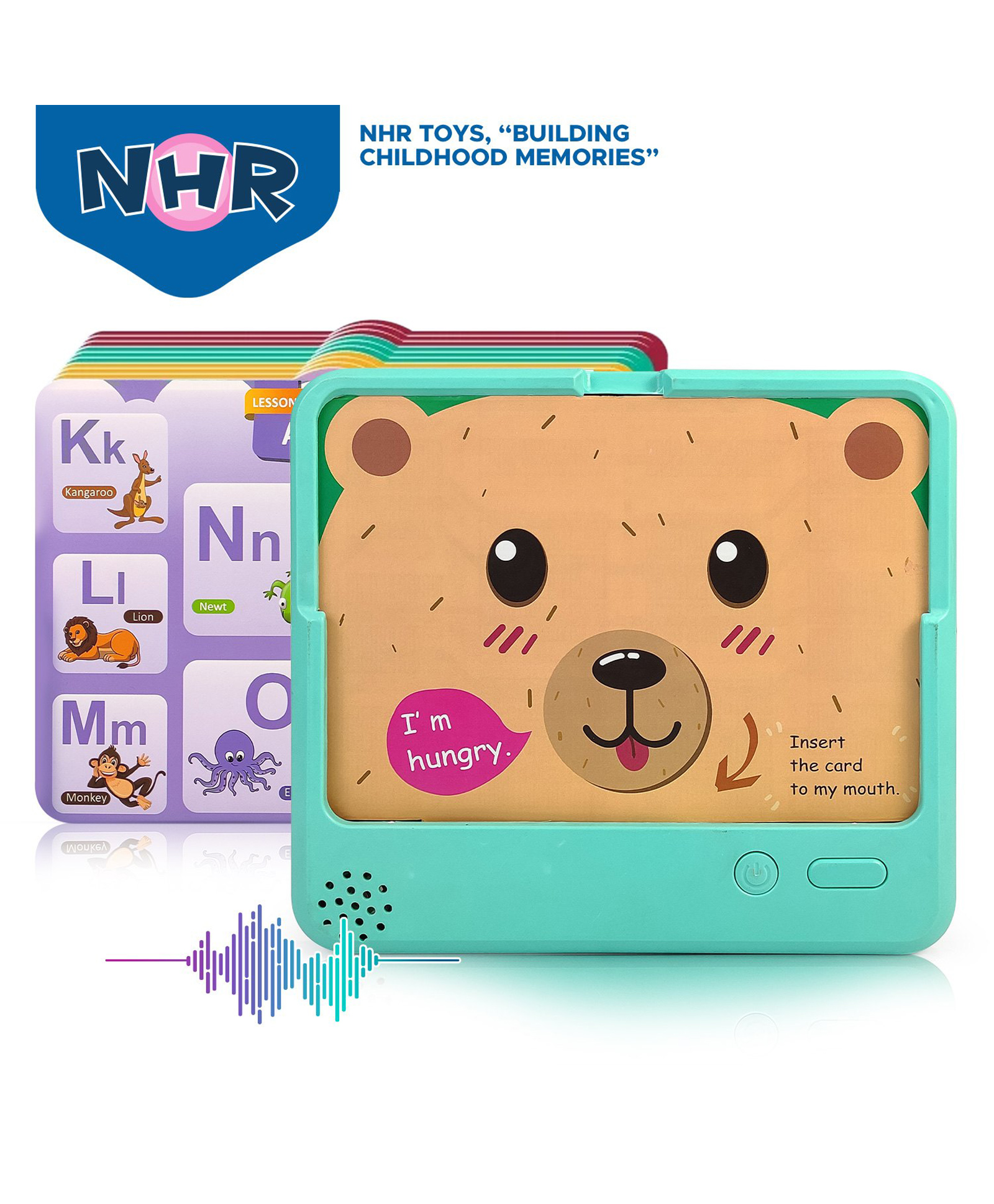 NHR Childrens Enlightement Reading Machine for Kids 2+ Years | 25 Cards | Finger Intreration Click and Learn-image-39