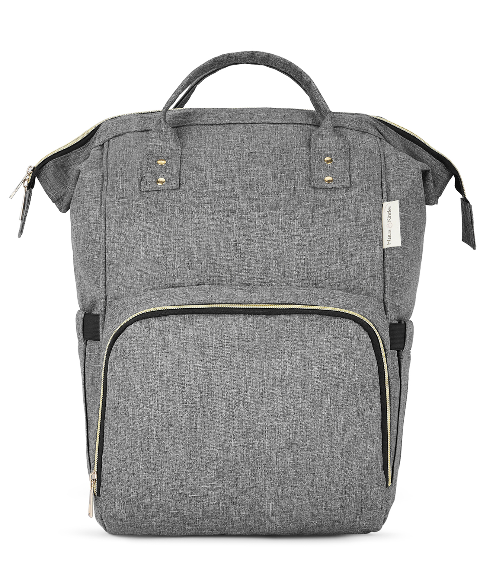 haus & kinder Chic Diaper Bag Backpack for New Parents (Capacity - 20L) , Diaper Bags(Grey)-image-40