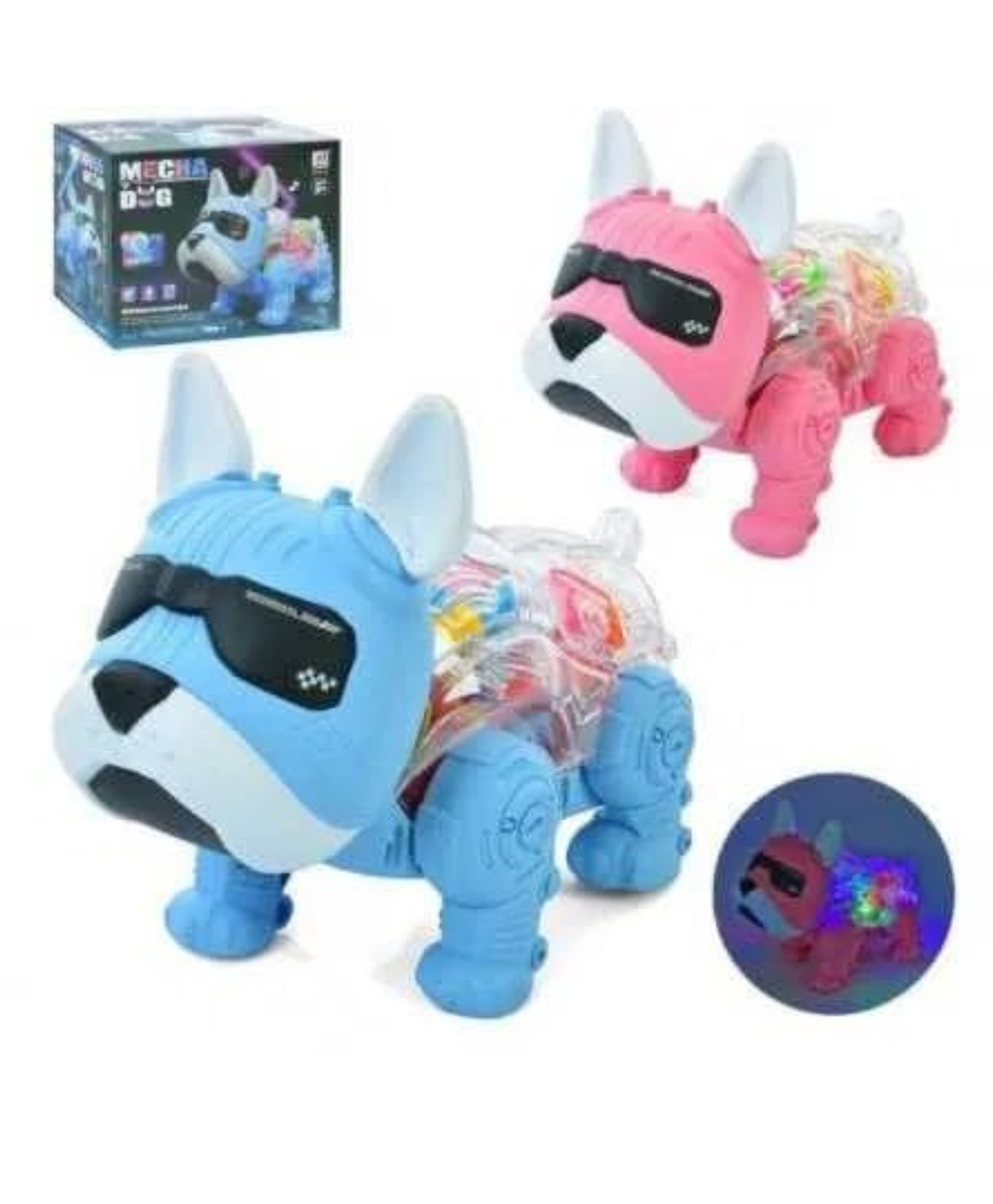 YAMAMA Musical Transparent Mechanical Gear Robot Dog Toys Battery Operated Smart Intelligent Lovely Dog With Lights, Demo And Blinking Eyes Musical Toys for Kids Fun Entertainment Kids Toys(Pack of 1Color May Vary)-image-17