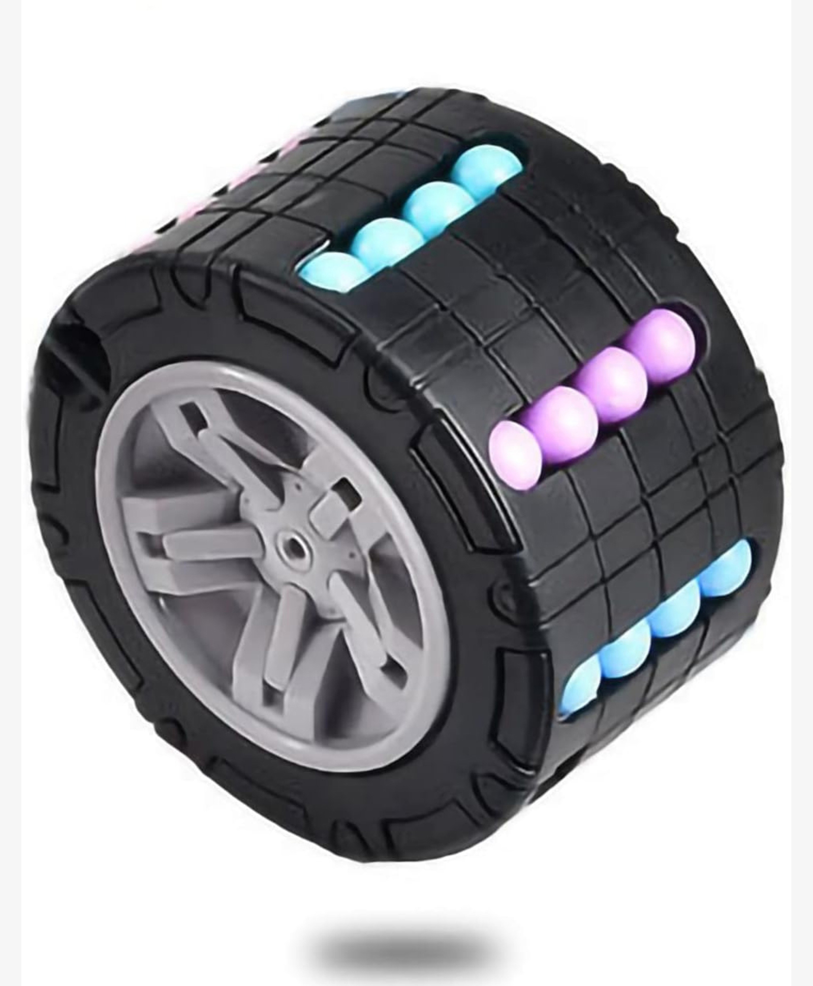 YAMAMA Puzzle Magic Wheel Toys Magic Bean Cube Rotating Bean Fidget Toys For Kids And Adults Fingertip Decompression Toys Fidget Spinner Toys Childrens Creative Educational Toys Fun Entertainment Kids - (Pack of 1 Color May Vary)-image-46