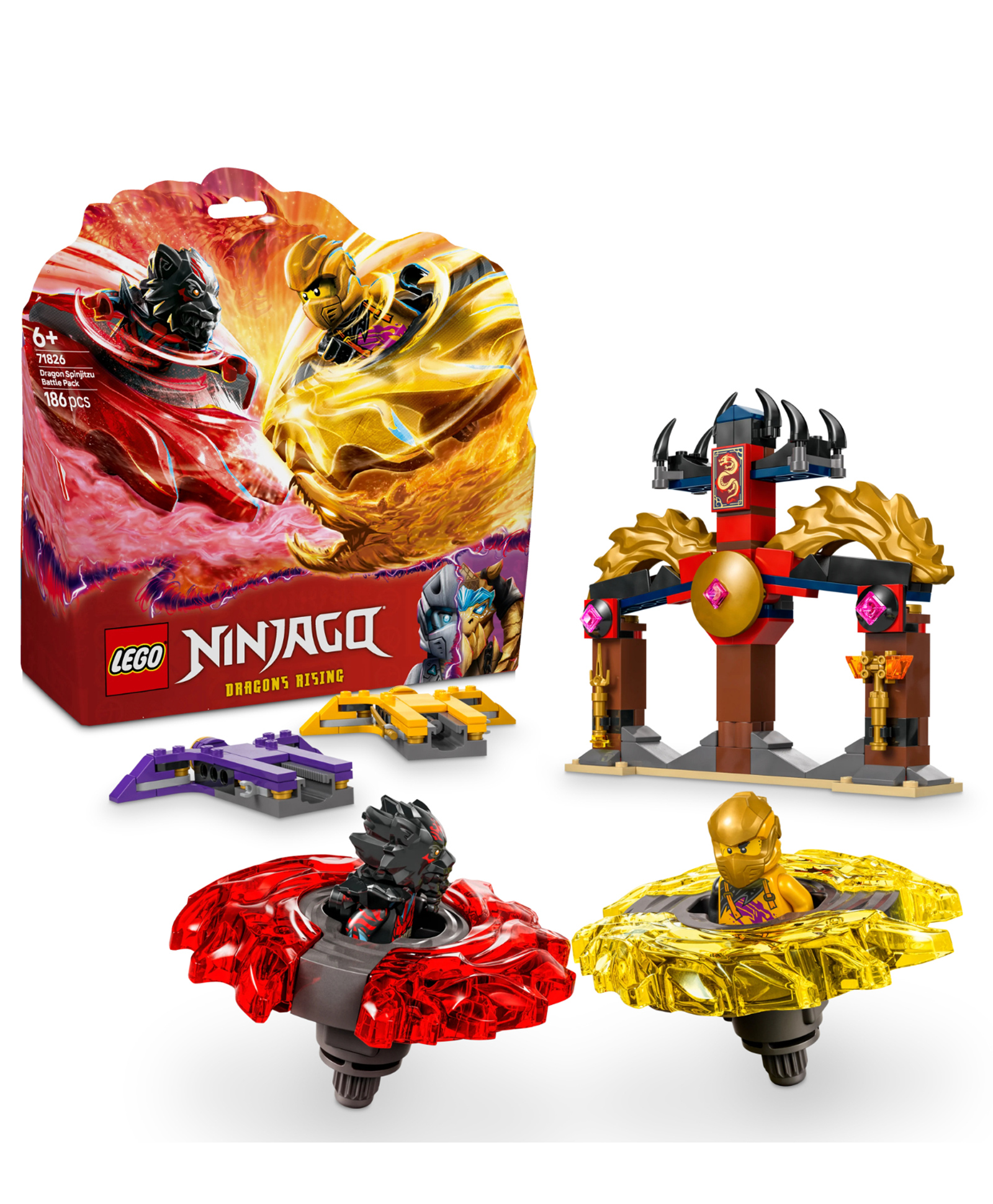 LEGO NINJAGO Dragon Spinjitzu Battle Pack Action Toy Set 186 Pieces - 71826-image-34
