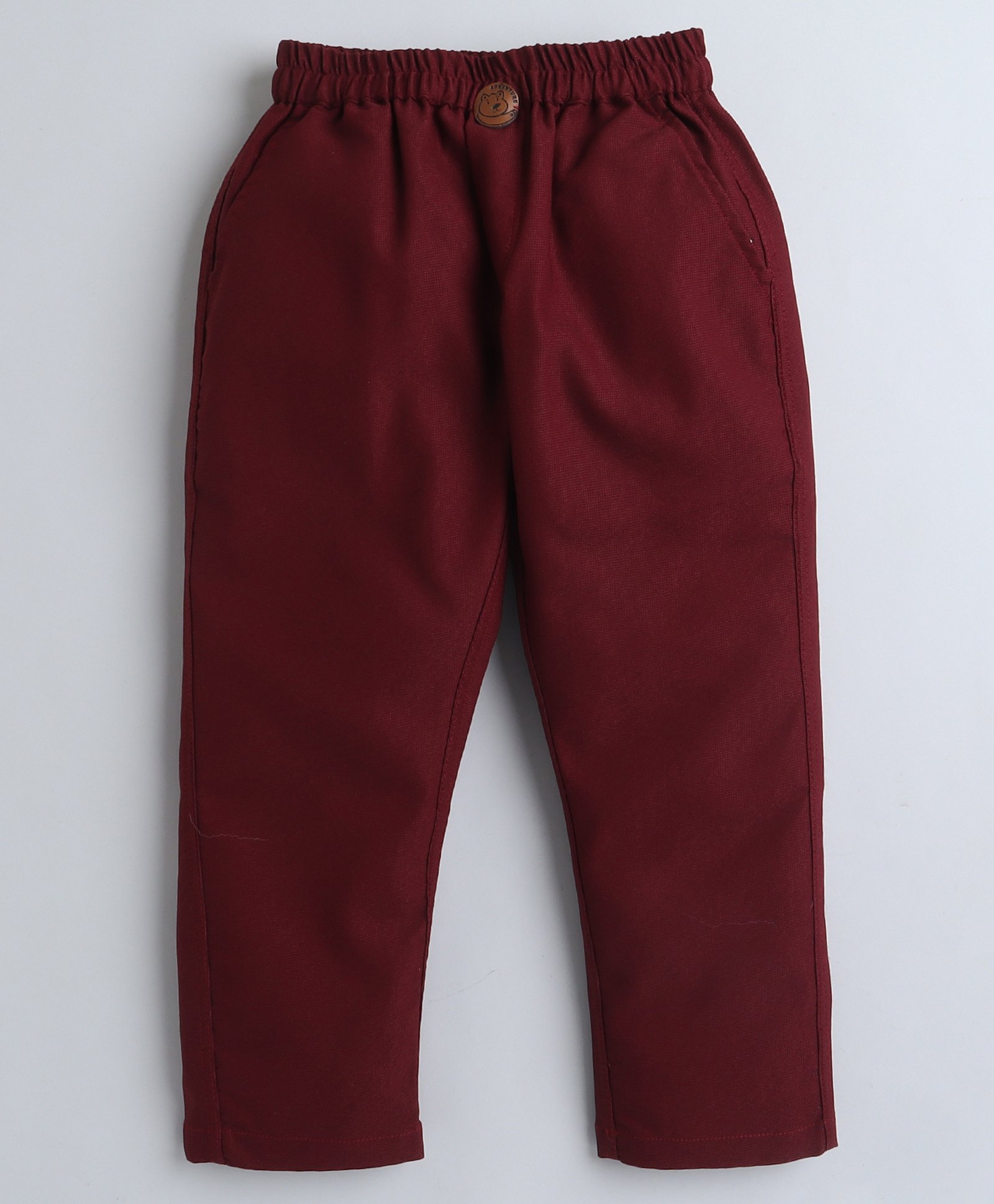 BAATCHEET Cotton Solid Trousers - Maroon-picture-28