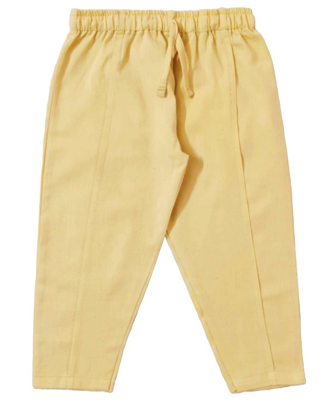 Snowflakes Cotton Solid Trousers - Off White-picture-18