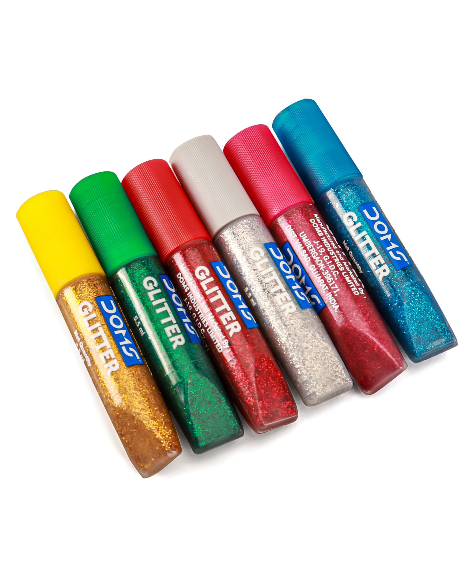 Doms Glitter Colour 5.5 ml Multicolor- Pack of 6-picture-24
