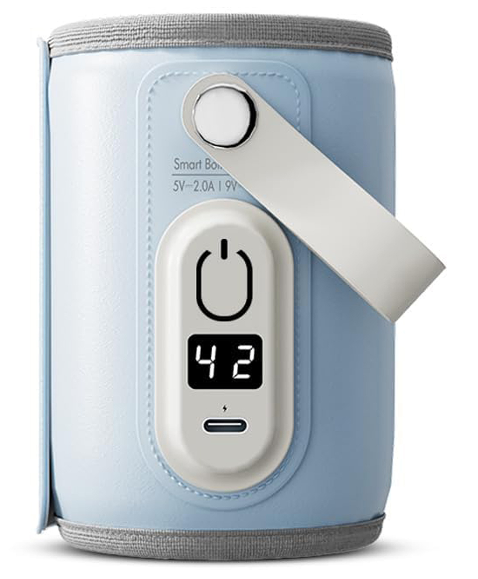 StarAndDaisy Bottle Warmer for BabiesL, Water Warmer with Adjustable Temperature Control Portable & USB, Constant Temprature Control Technology, Baby Feeding Bottle Warmer for Car Travel Outdoor (Light Blue)