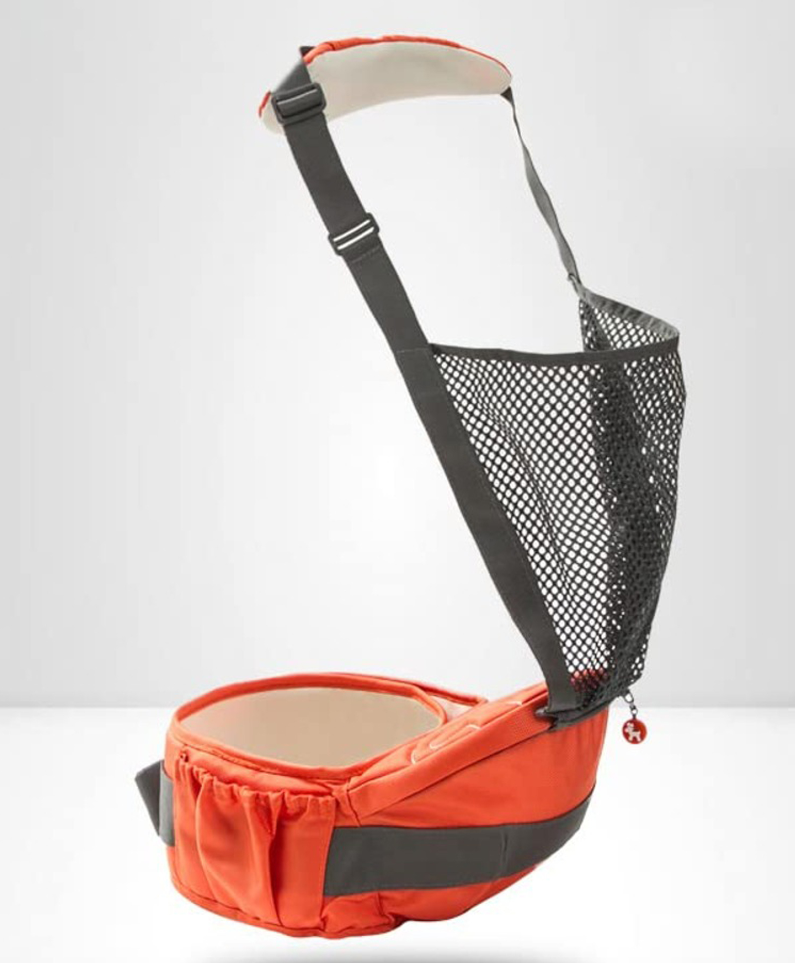 StarAndDaisy Baby Deer Series 6 in 1 Multipurpose Strong Baby Carrier with Upgraded Breathable Air Fabric & Ergonomic Design Cushion Padding for Baby Comfort (Orange)-image-7