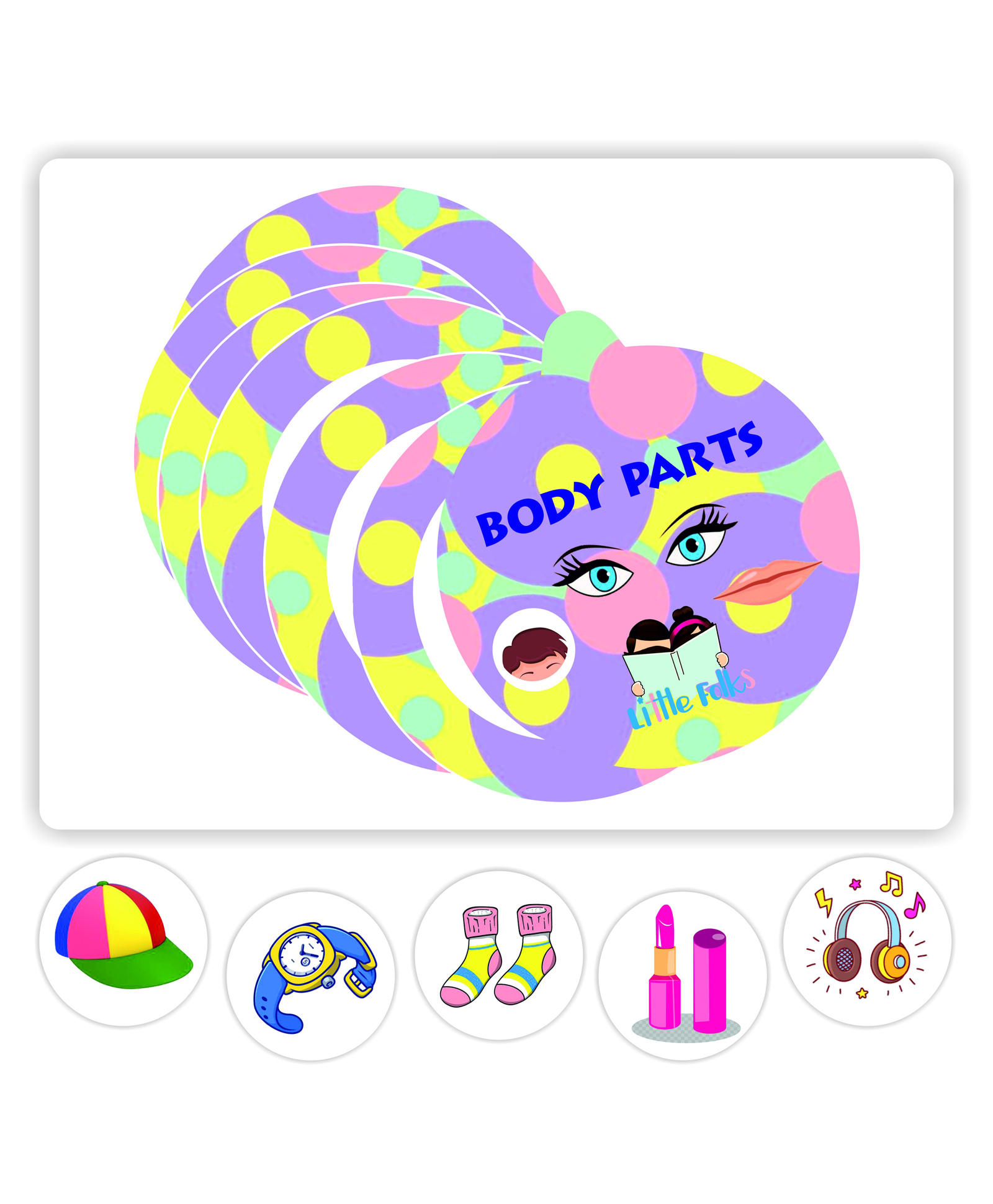 Body parts Book,English, Pull N Stick Velcro Activity Book|Montessori Toy|Educational book|Early learning Preschool activity|Gifts Age 1-5 years - English-image-3