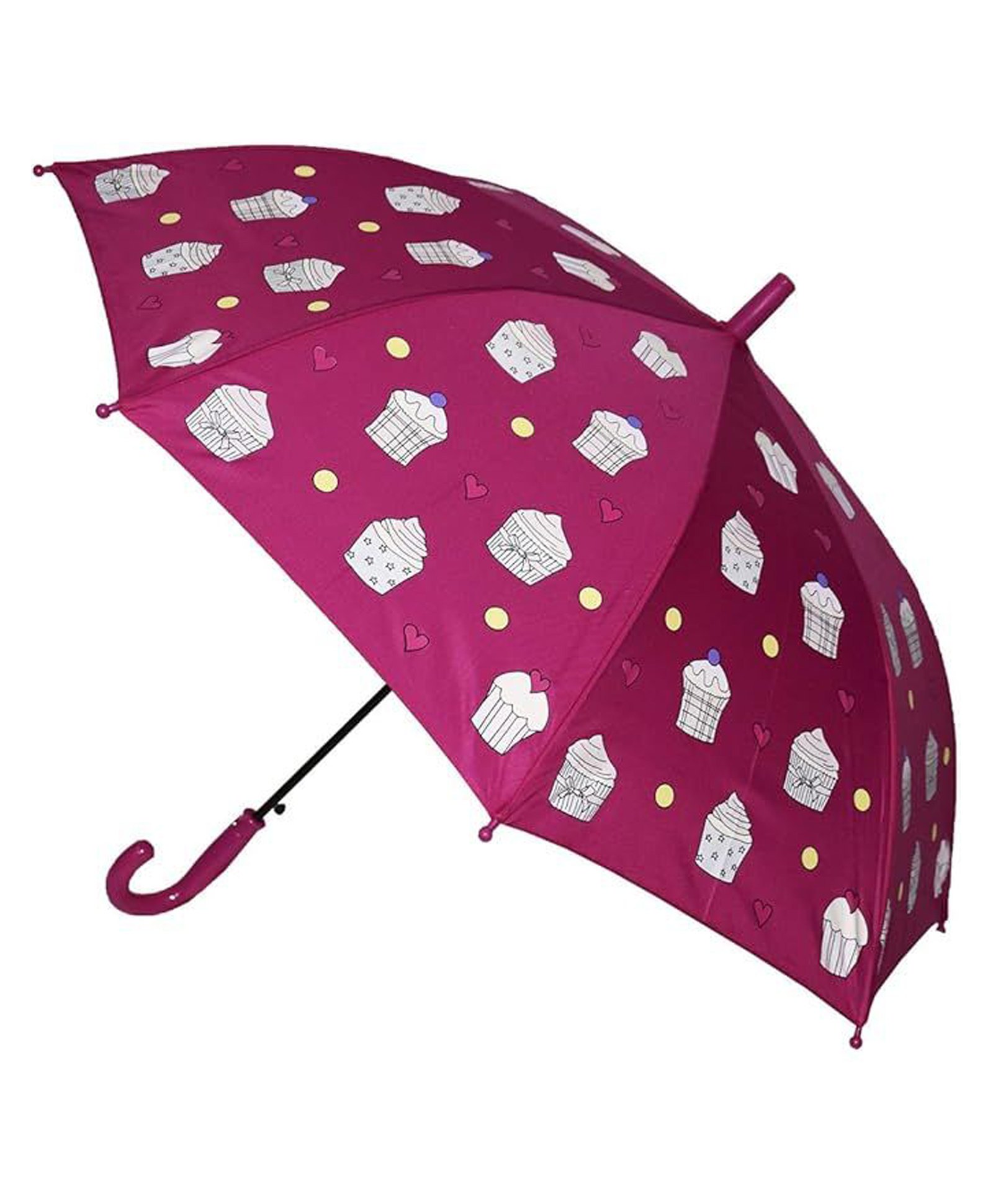 CHAATEWALA Cupcakes Designed Colour Changing Magical Umbrella - Dark Pink-picture-28