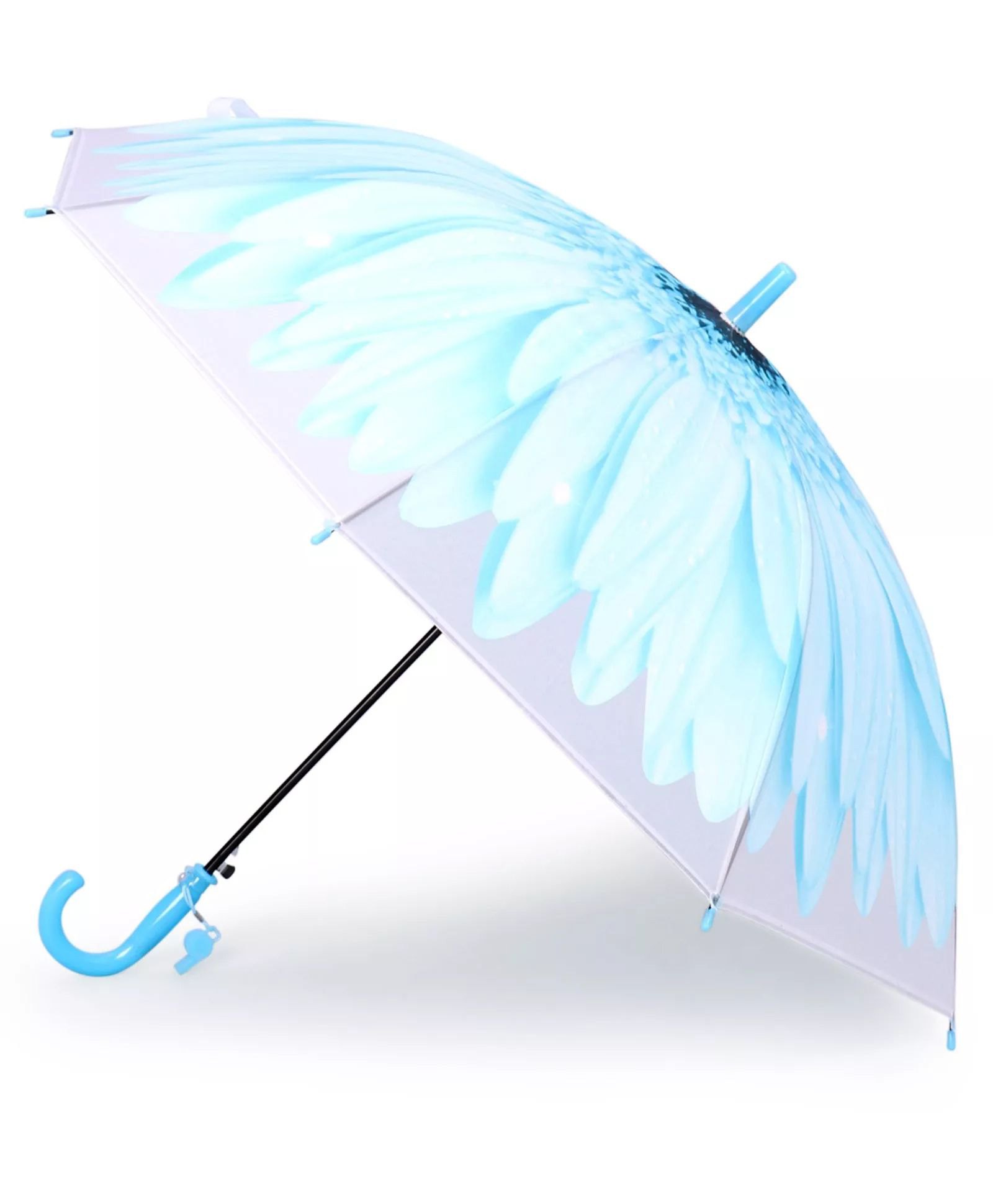 CHAATEWALA Sunflower Designed Transparent Umbrella - Multi Colour