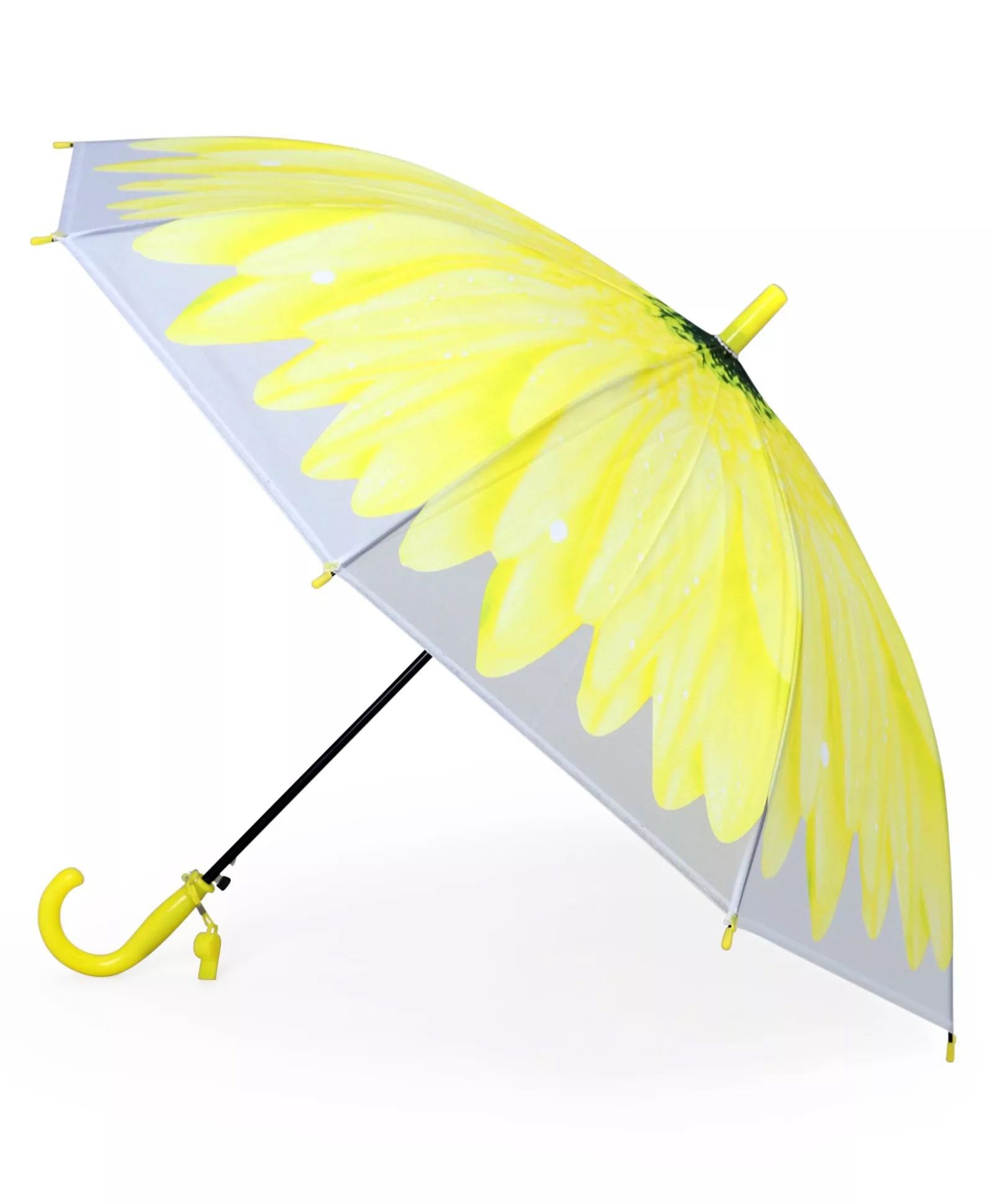 CHAATEWALA Sunflower Designed Transparent Umbrella - Yellow-picture-37